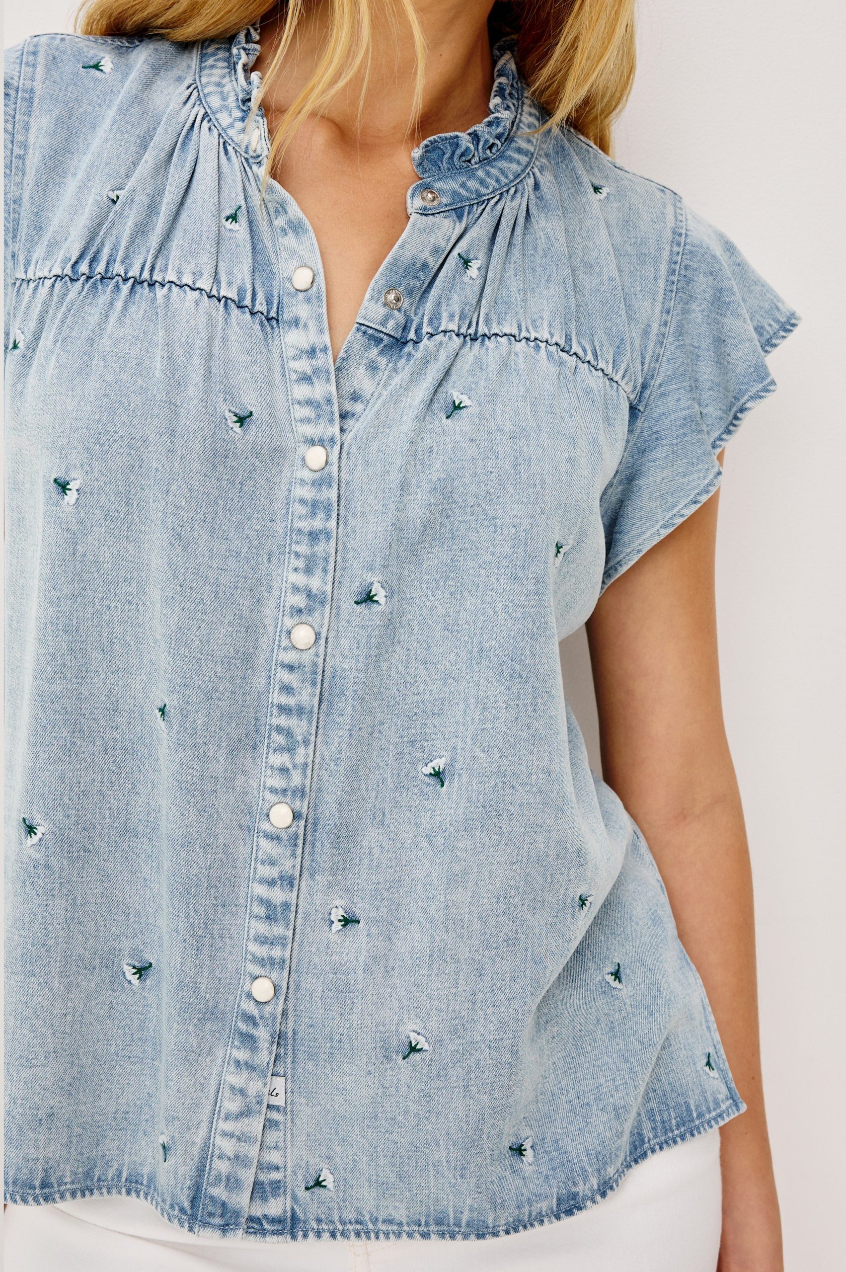 RUTHIE SHIRT - IVORY CARNATIONS - Image 2