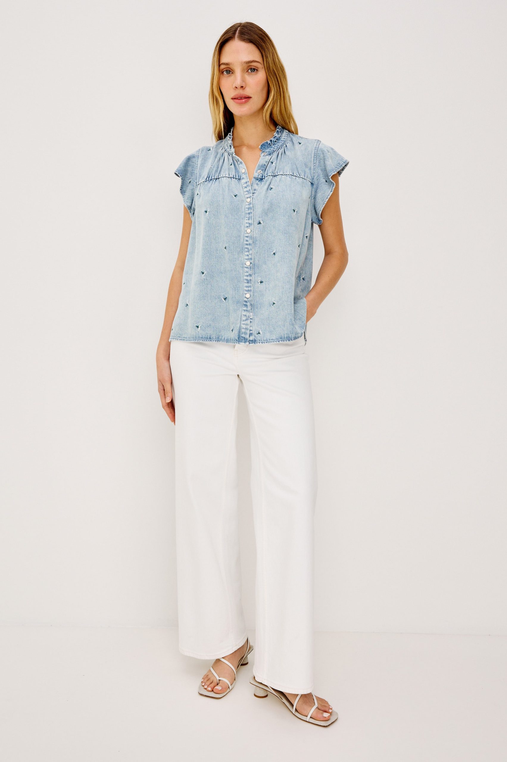 RUTHIE SHIRT - IVORY CARNATIONS - Image 3