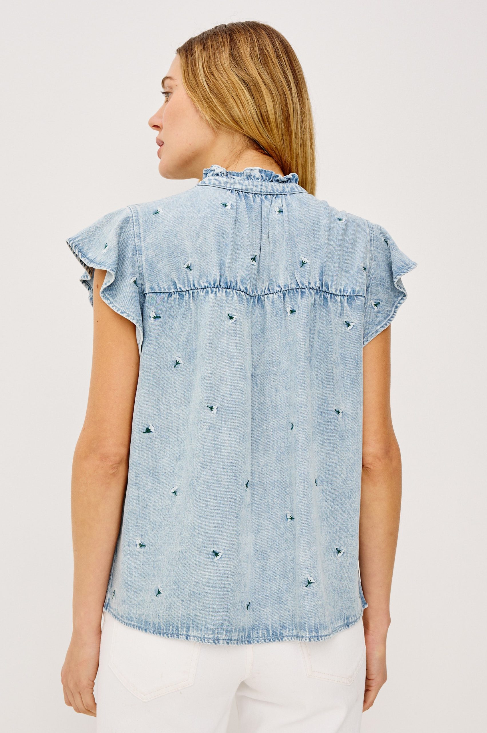 RUTHIE SHIRT - IVORY CARNATIONS - Image 5
