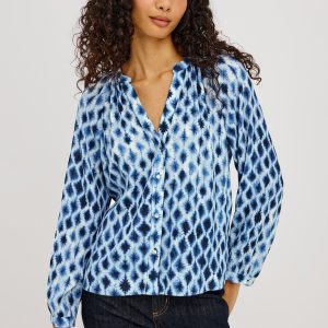 SAINT SHIRT - SAPPHIRE SHIBORI