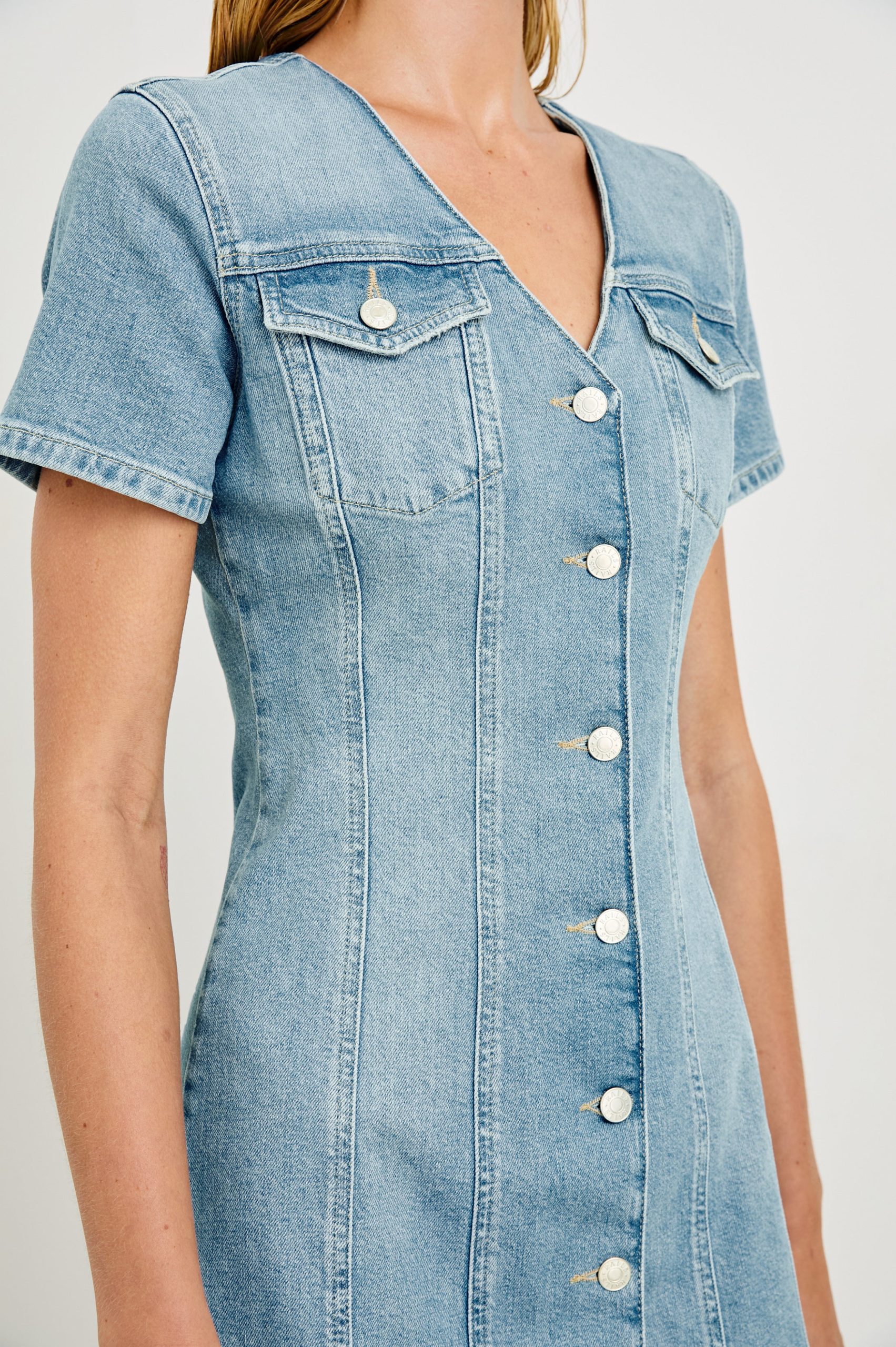 SARATOGA DRESS - FADED SEAGLASS - Image 3