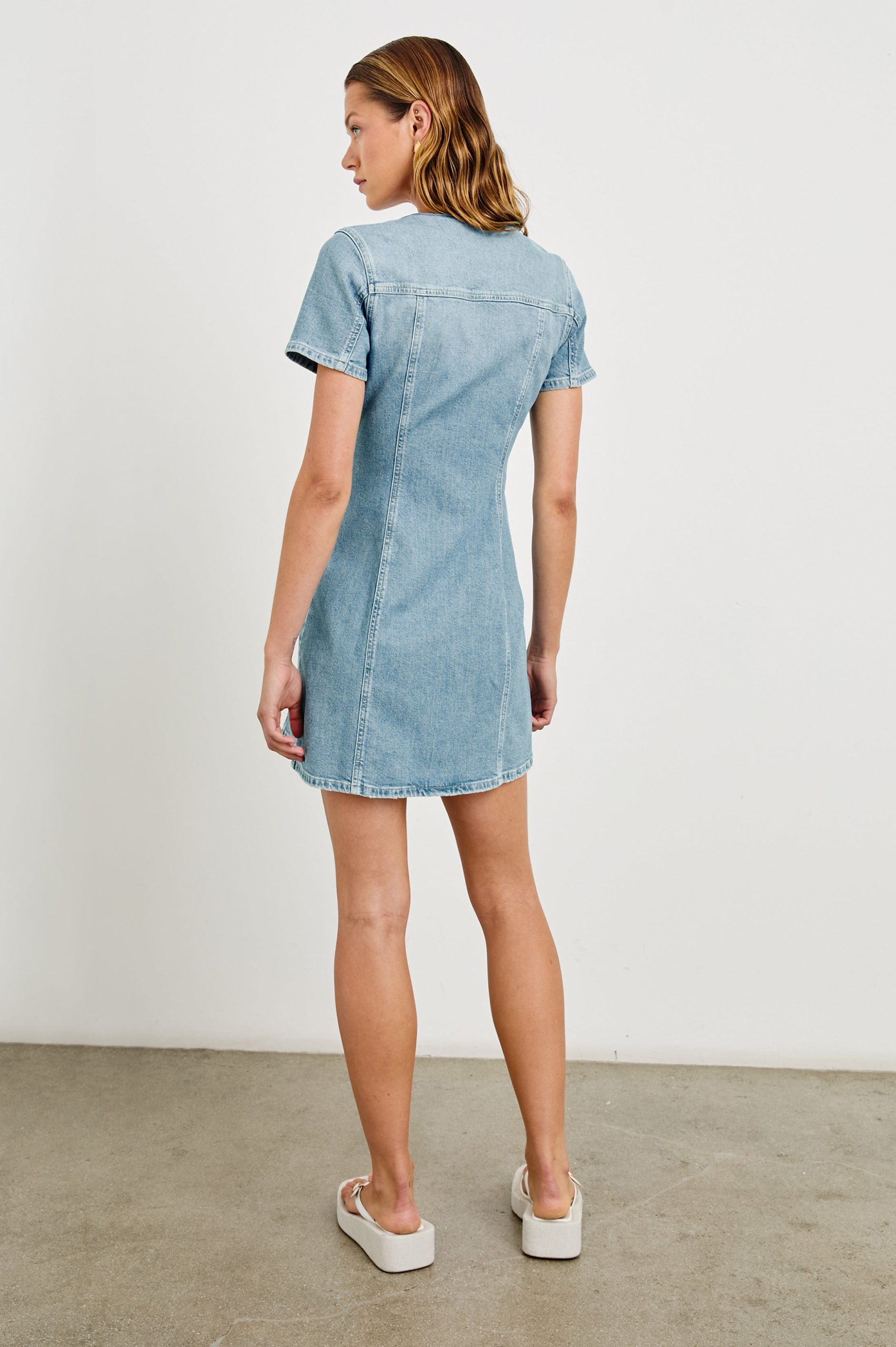 SARATOGA DRESS - FADED SEAGLASS - Image 5