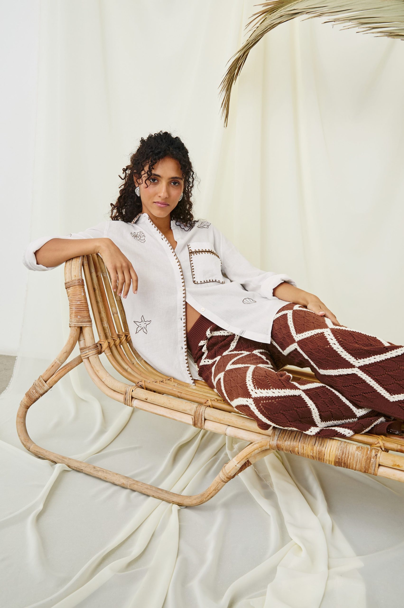 SAYA SHIRT - WHITE MARINE EMBROIDERY - Image 3