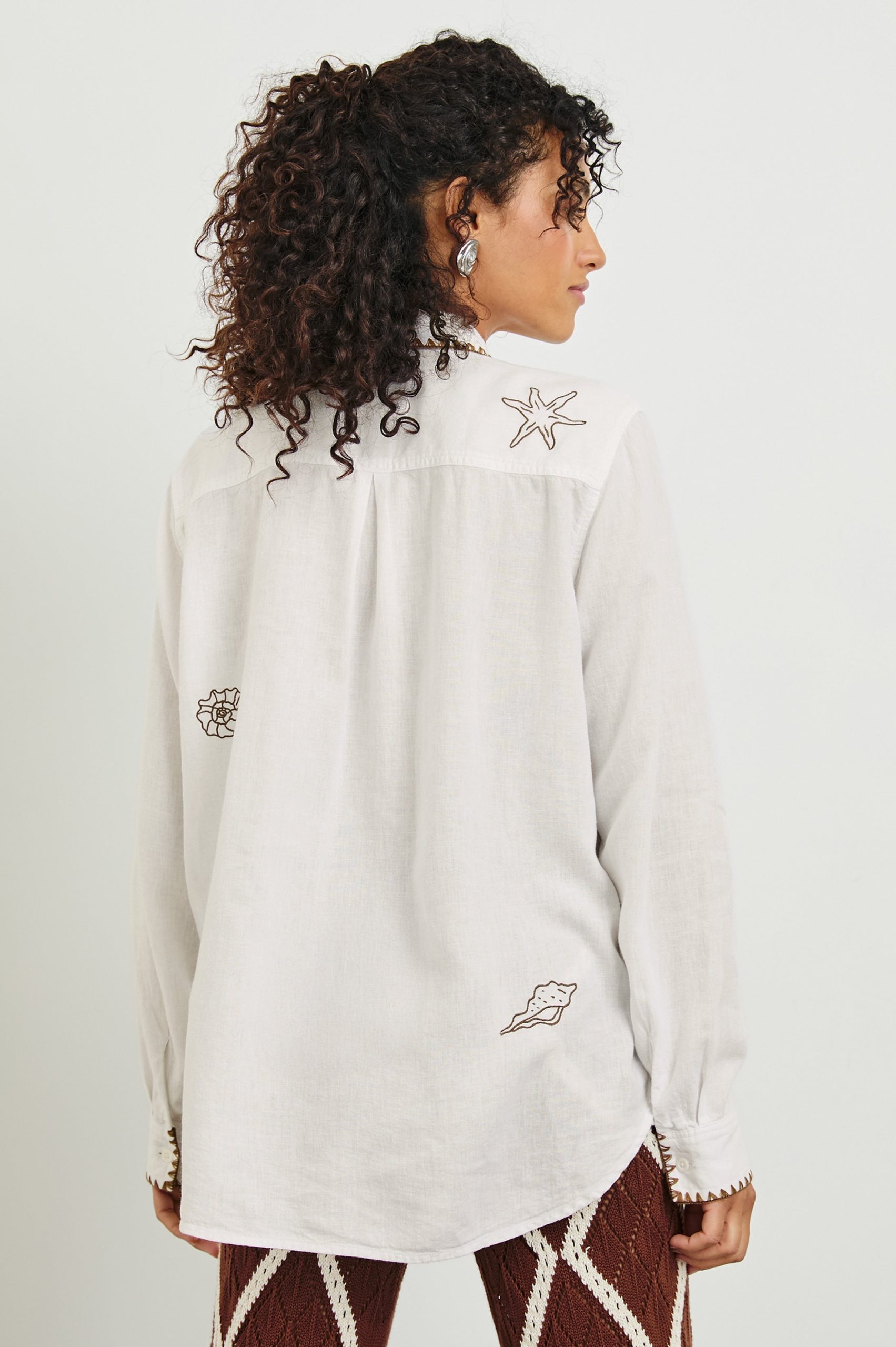 SAYA SHIRT - WHITE MARINE EMBROIDERY - Image 5