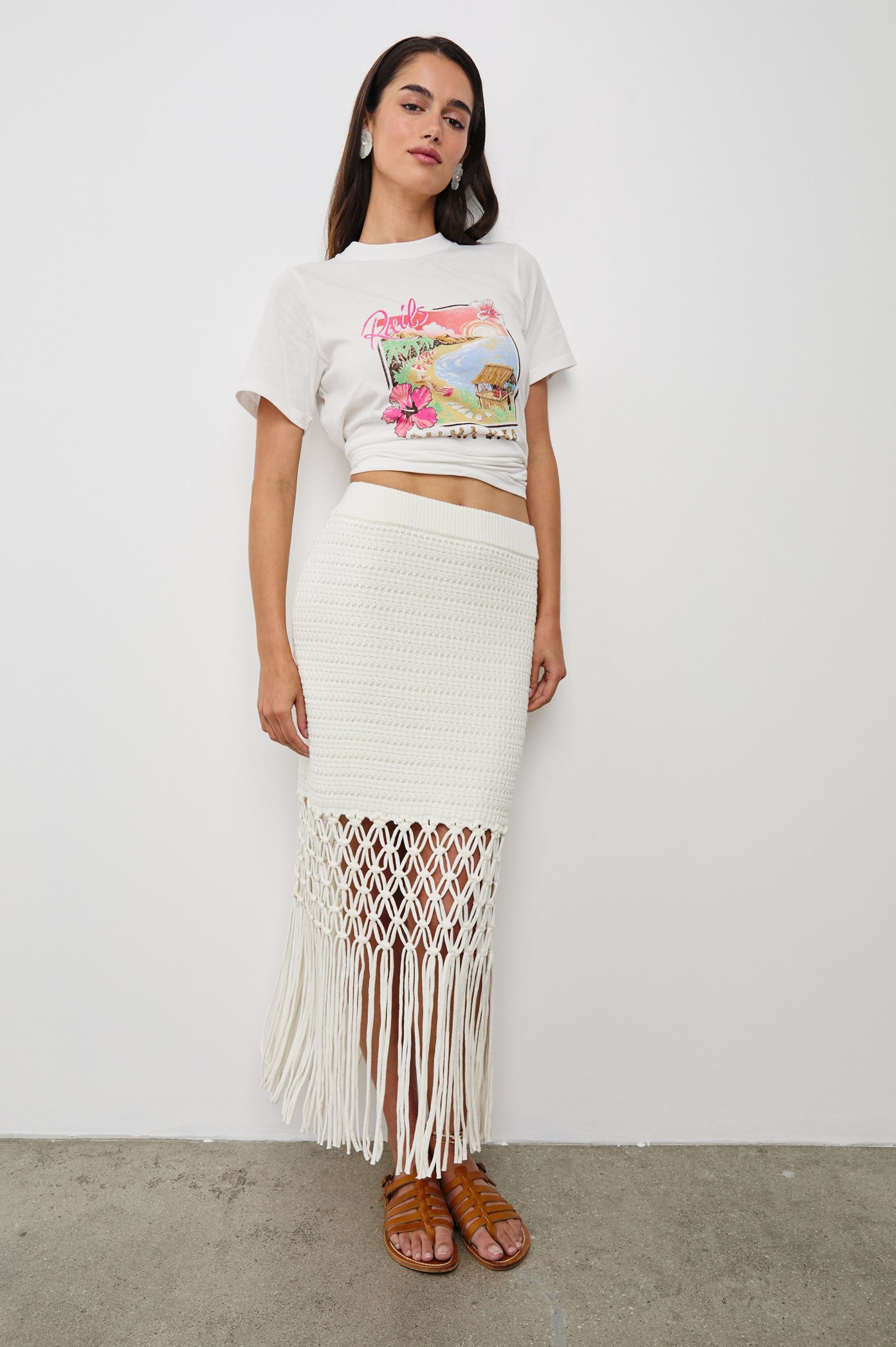 SEVILLA SKIRT - WHITE - Image 3