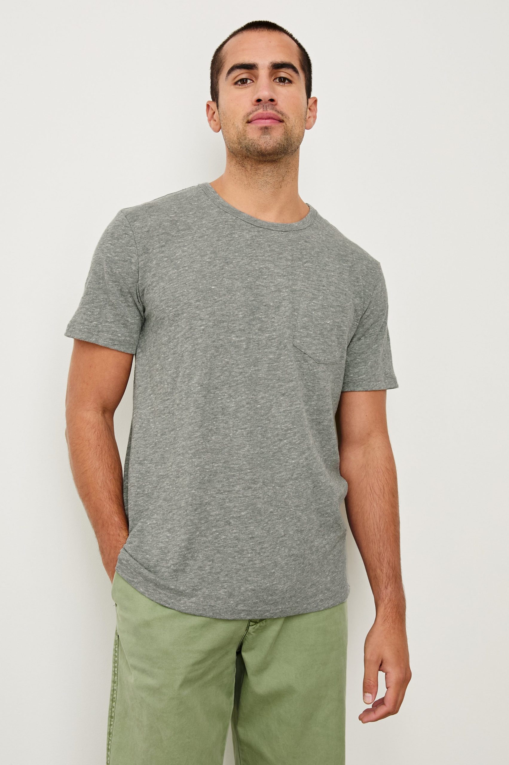 SKIPPER T-SHIRT - HEATHER GREY