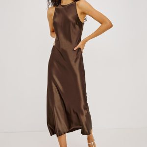 SOLENE DRESS - ESPRESSO