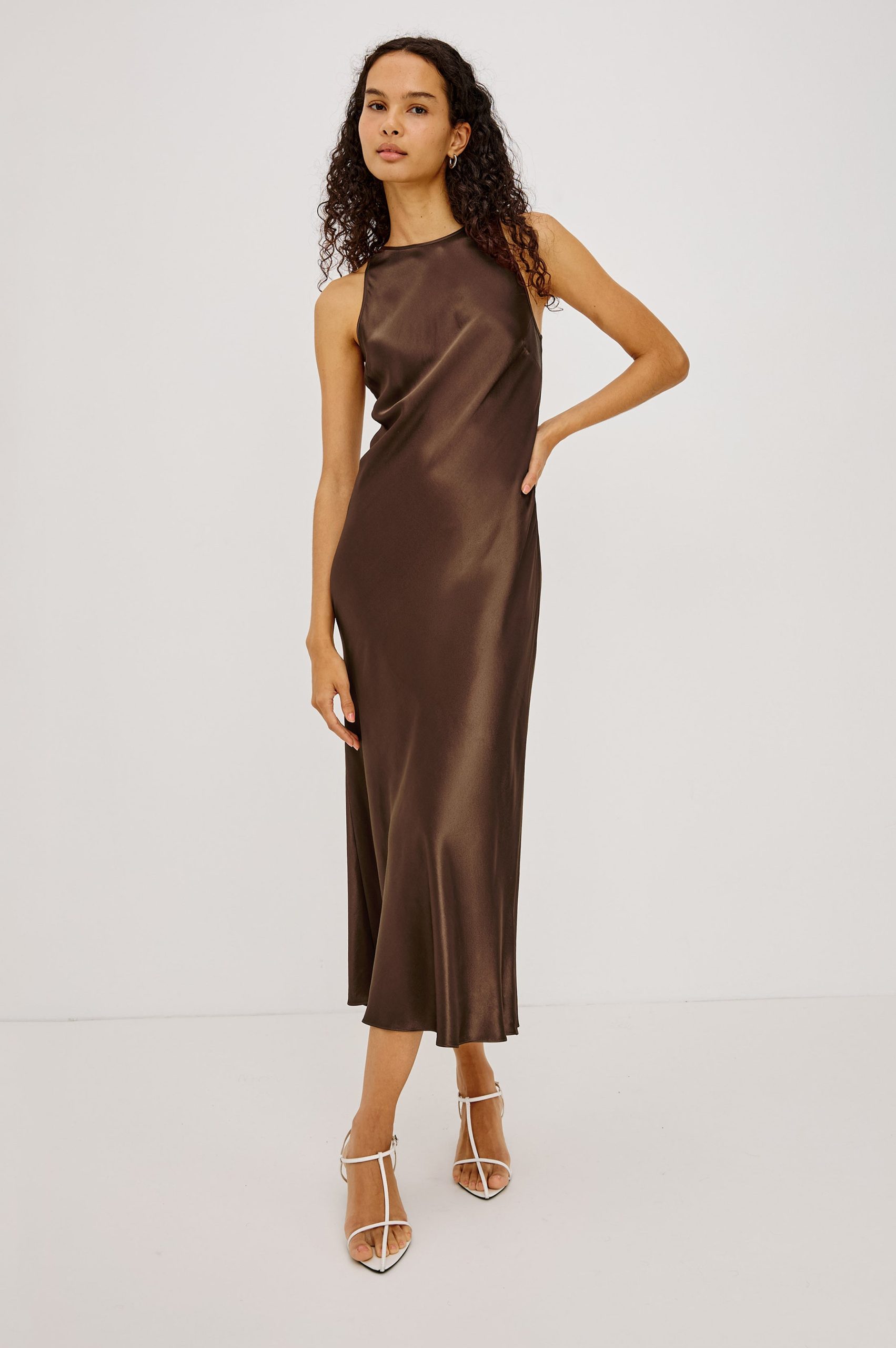 SOLENE DRESS - ESPRESSO - Image 4