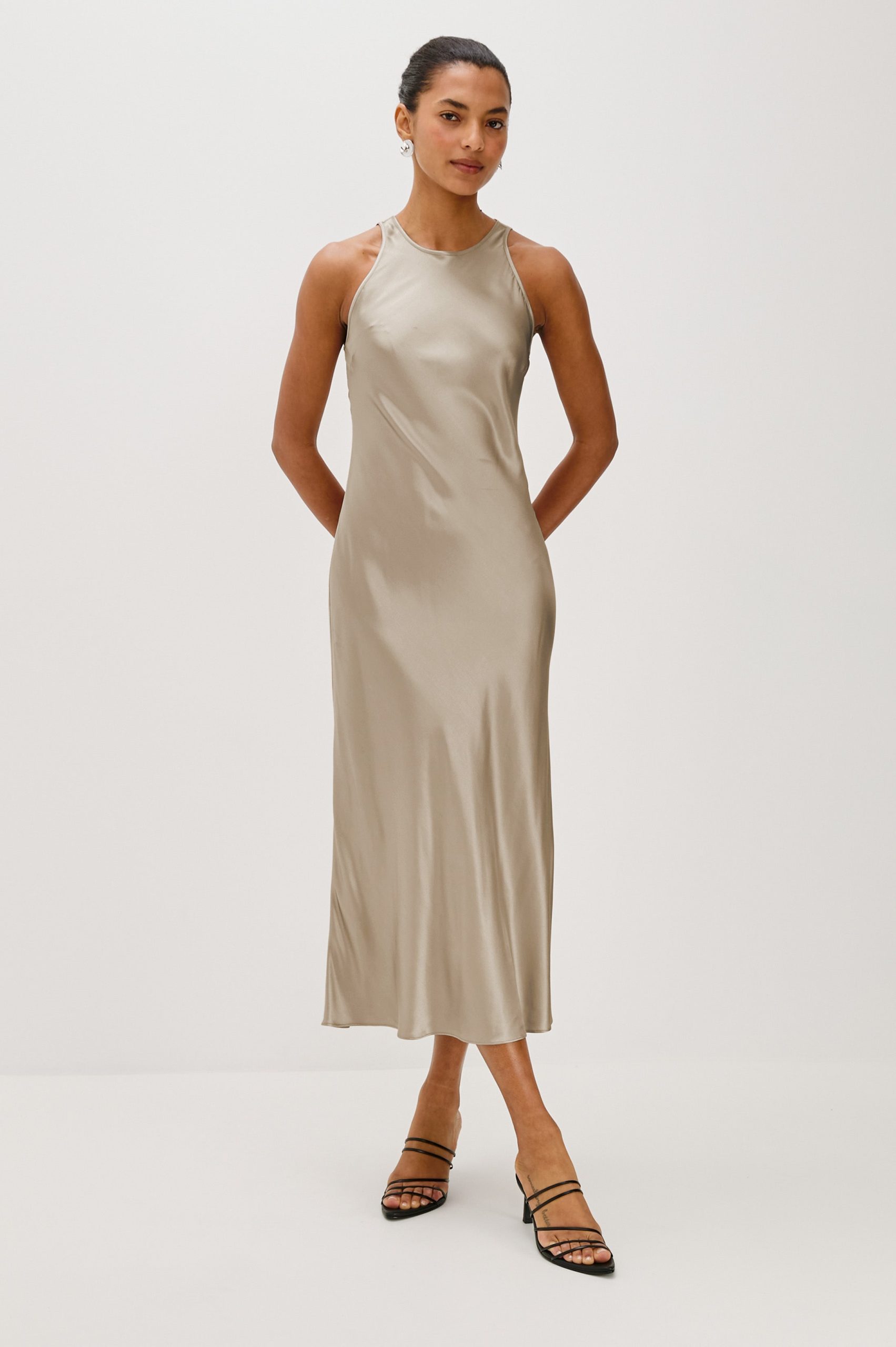 SOLENE DRESS - MINK - Image 8