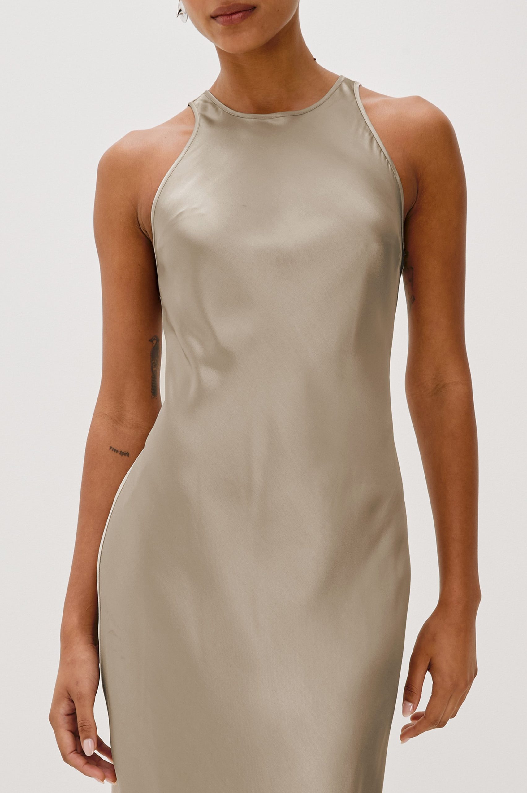 SOLENE DRESS - MINK - Image 7
