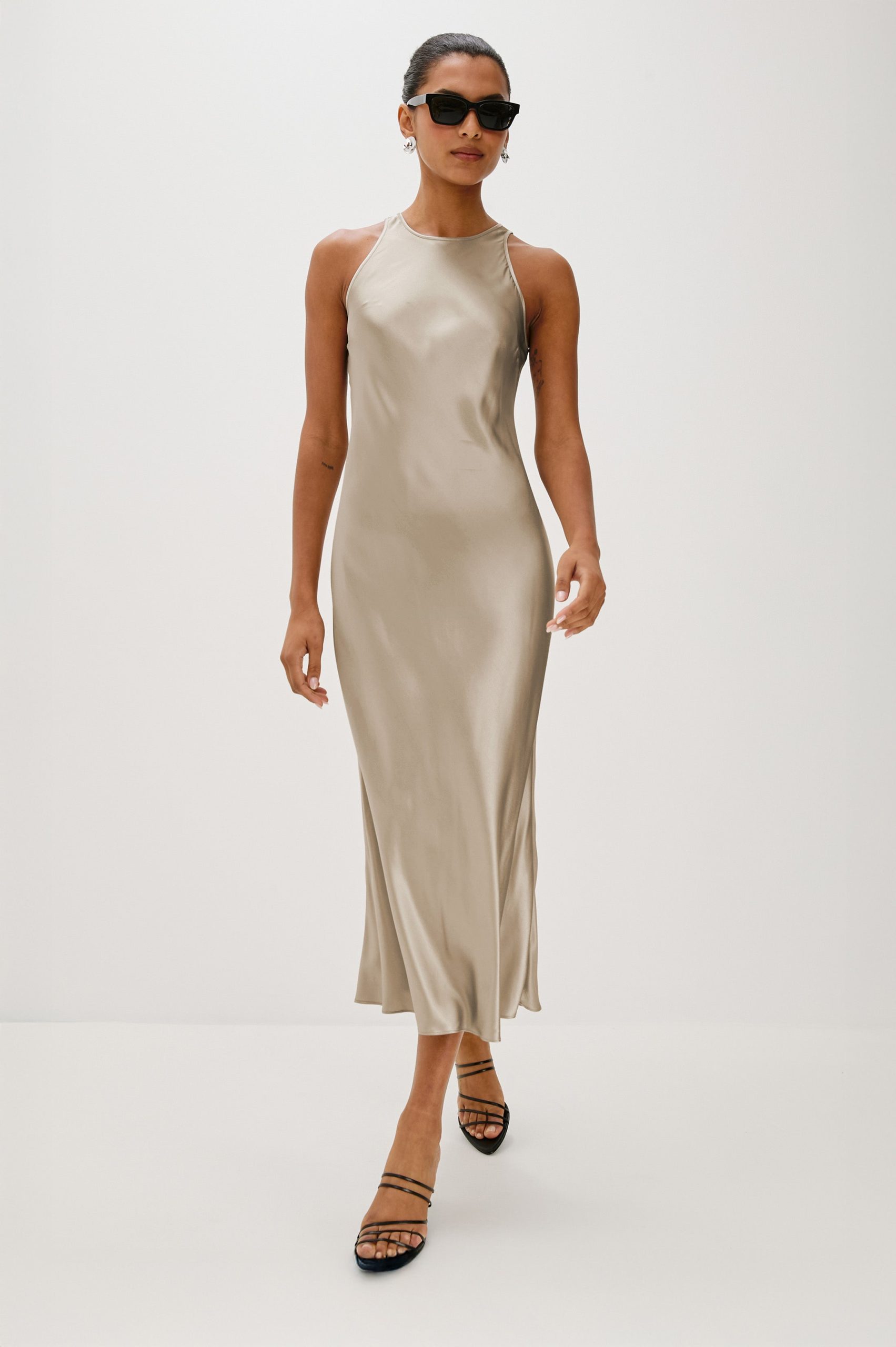SOLENE DRESS - MINK - Image 6