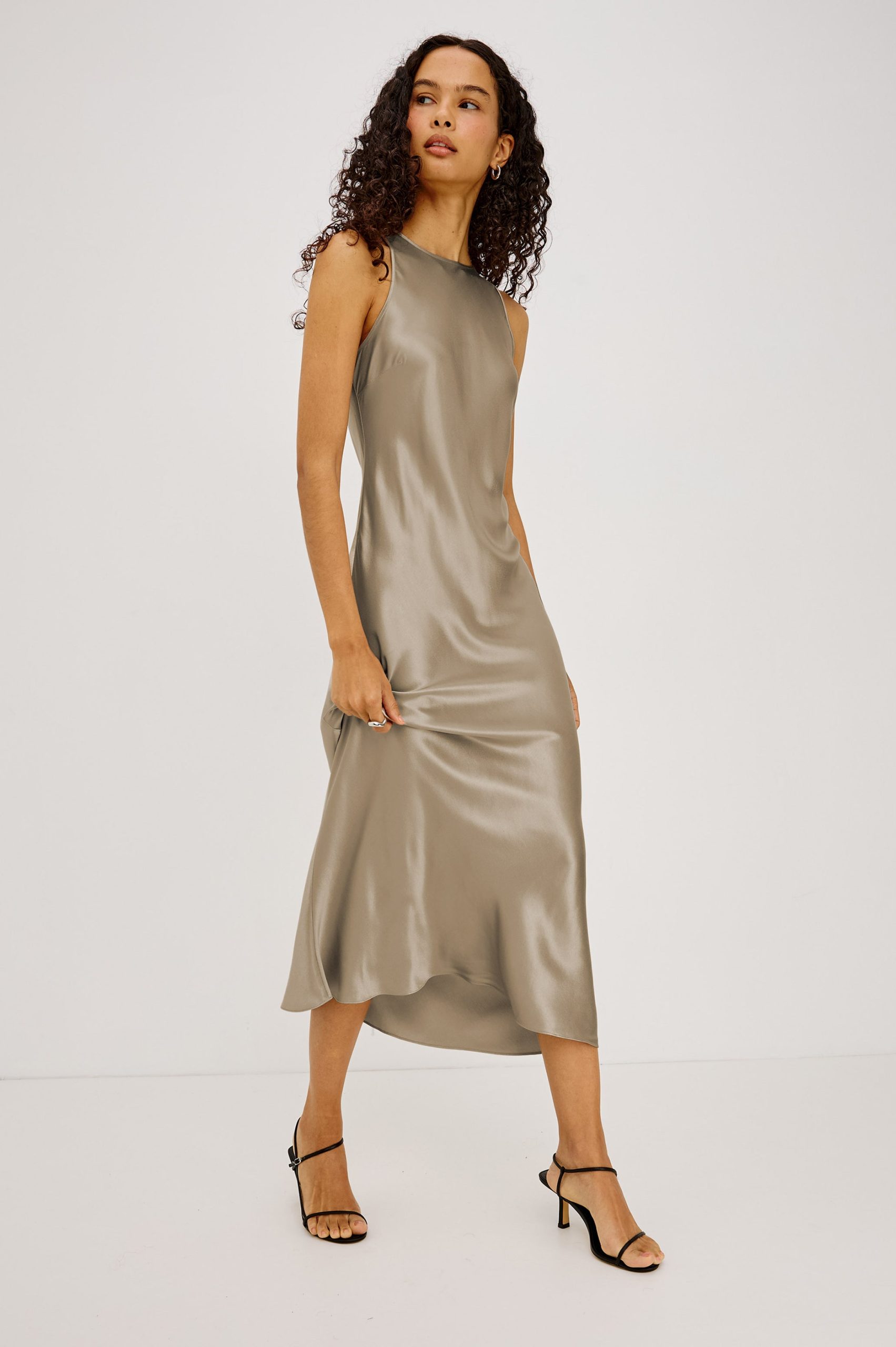 SOLENE DRESS - MINK - Image 4