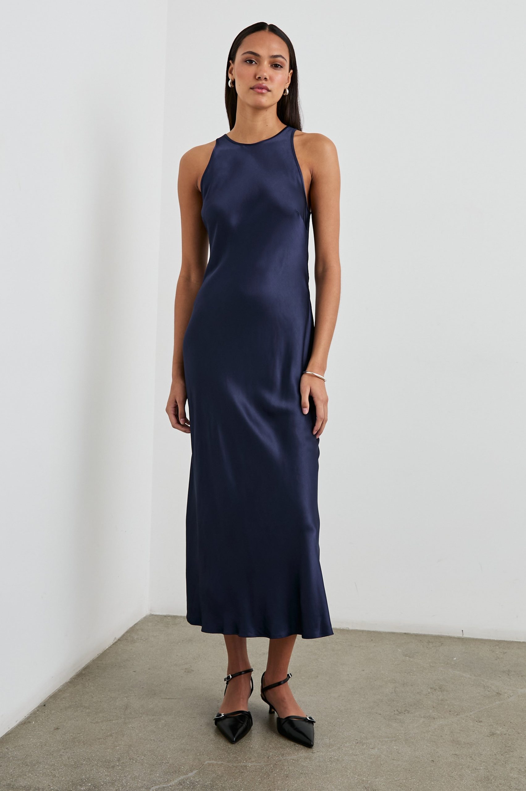 SOLENE DRESS - NAVY - Image 3