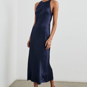SOLENE DRESS - NAVY