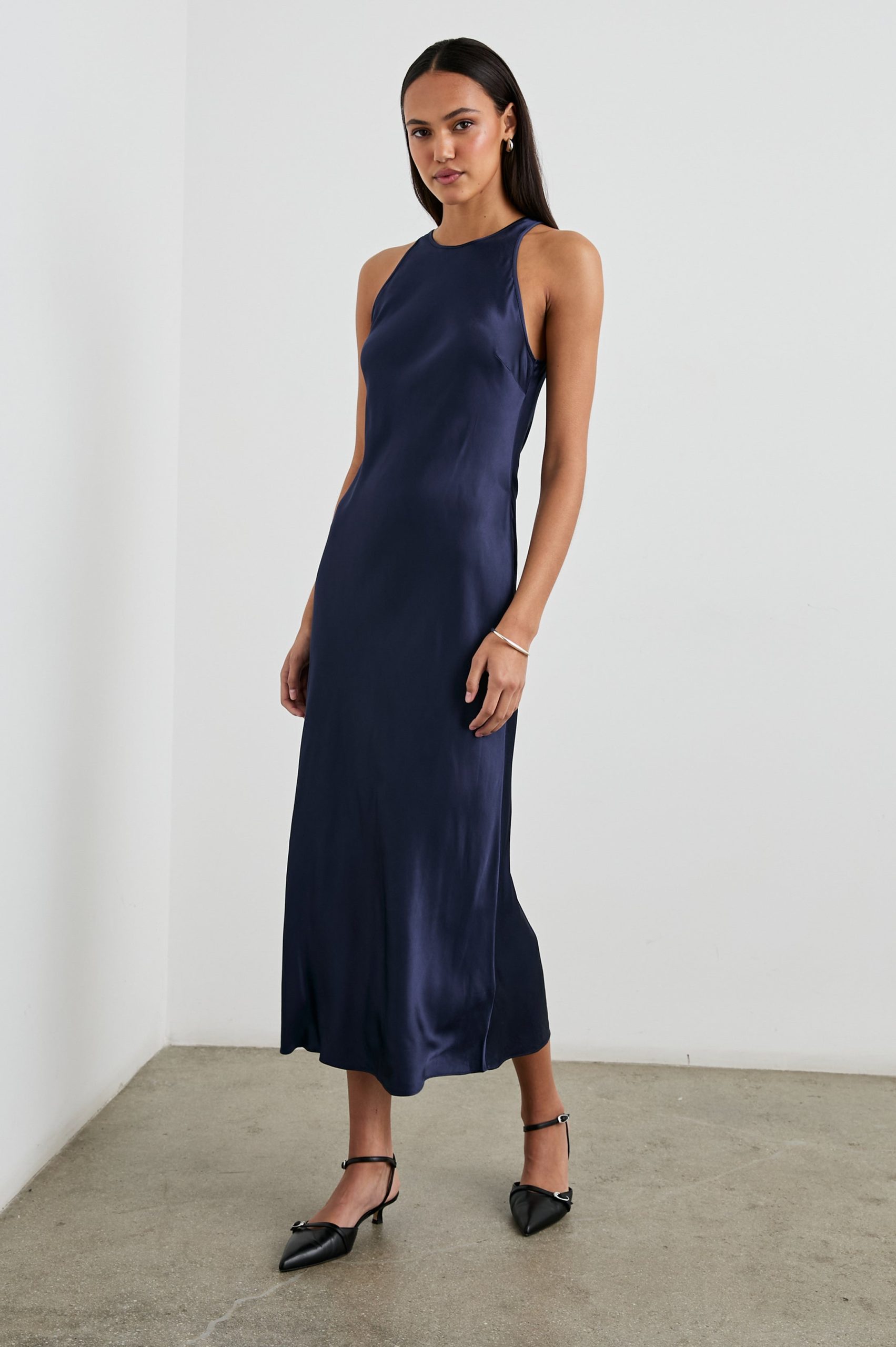SOLENE DRESS - NAVY