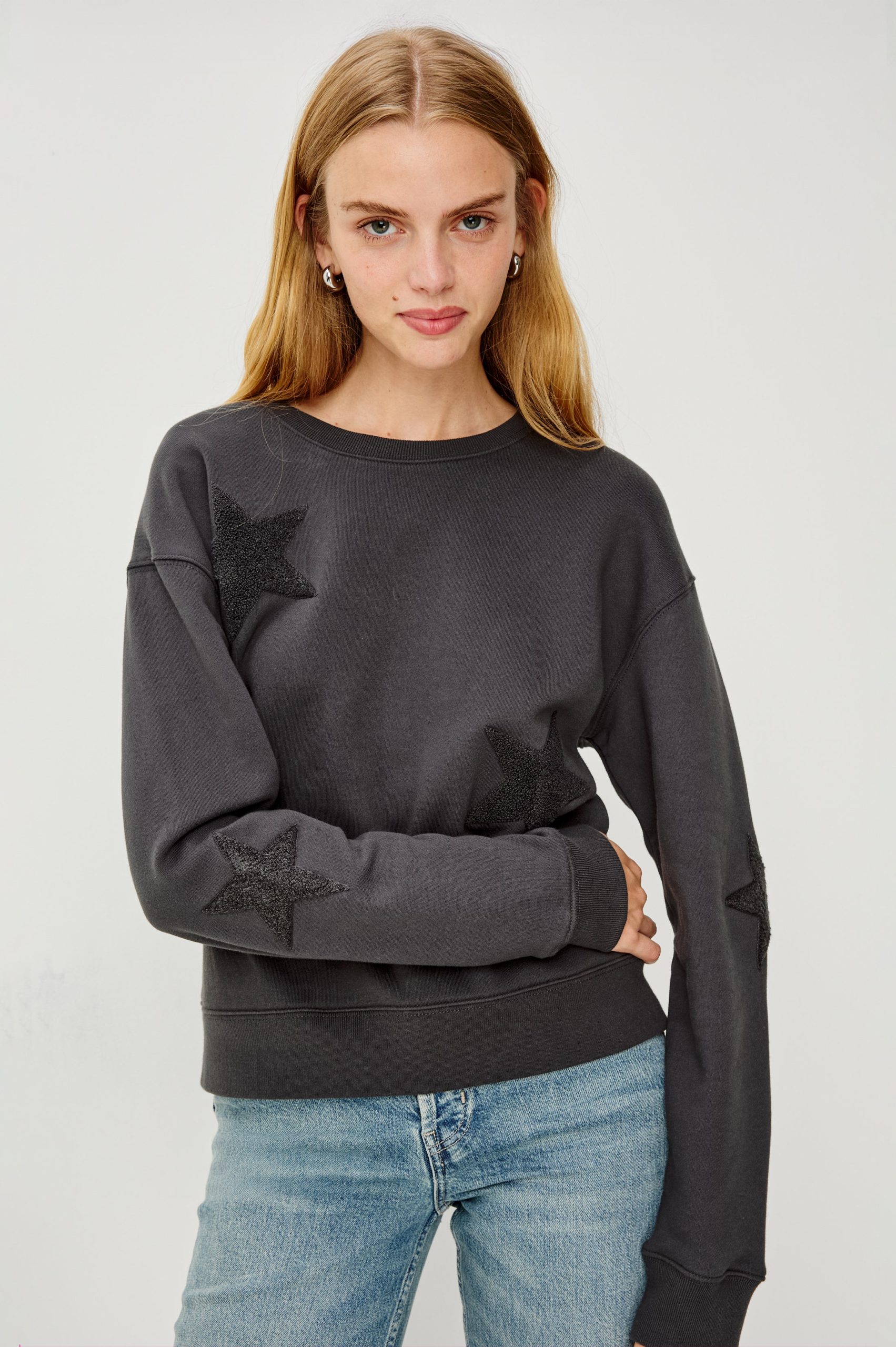 SONIA SWEATSHIRT - WASHED BLACK - Image 4