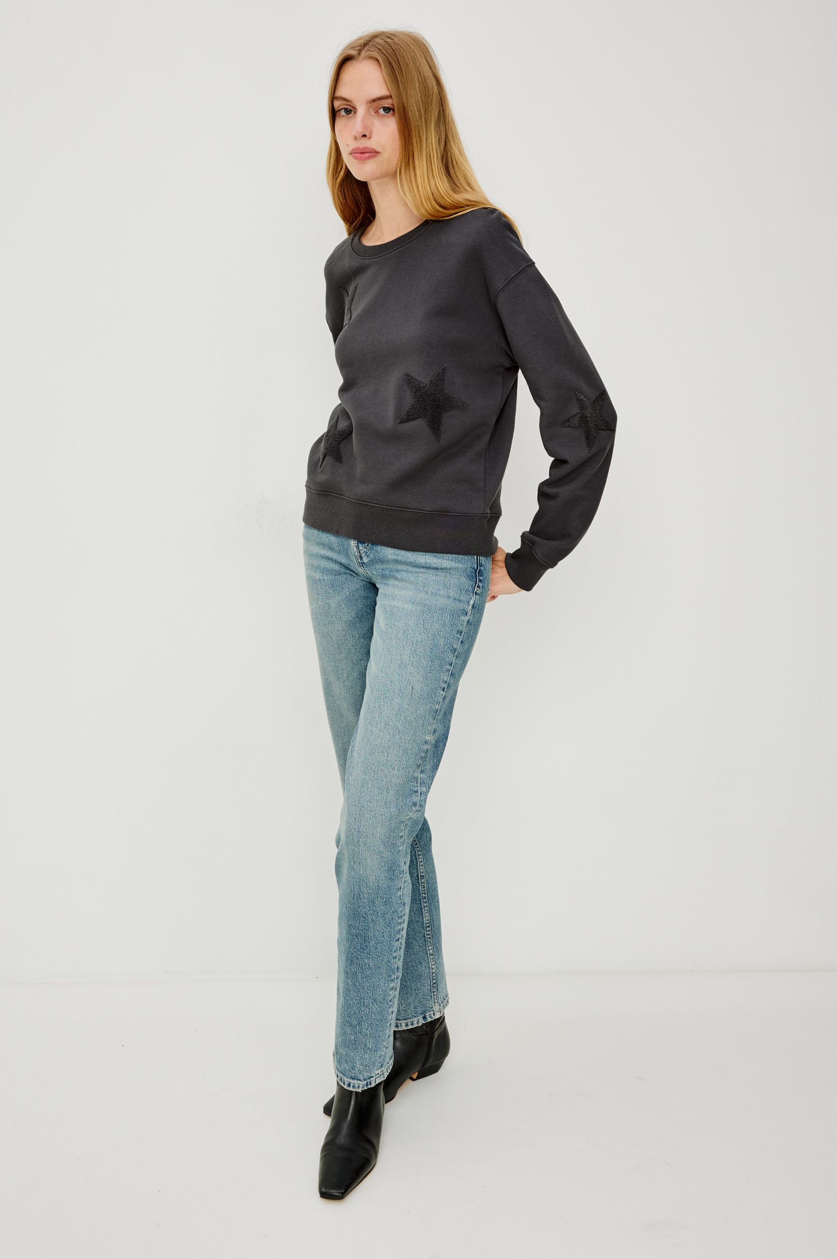 SONIA SWEATSHIRT - WASHED BLACK - Image 3