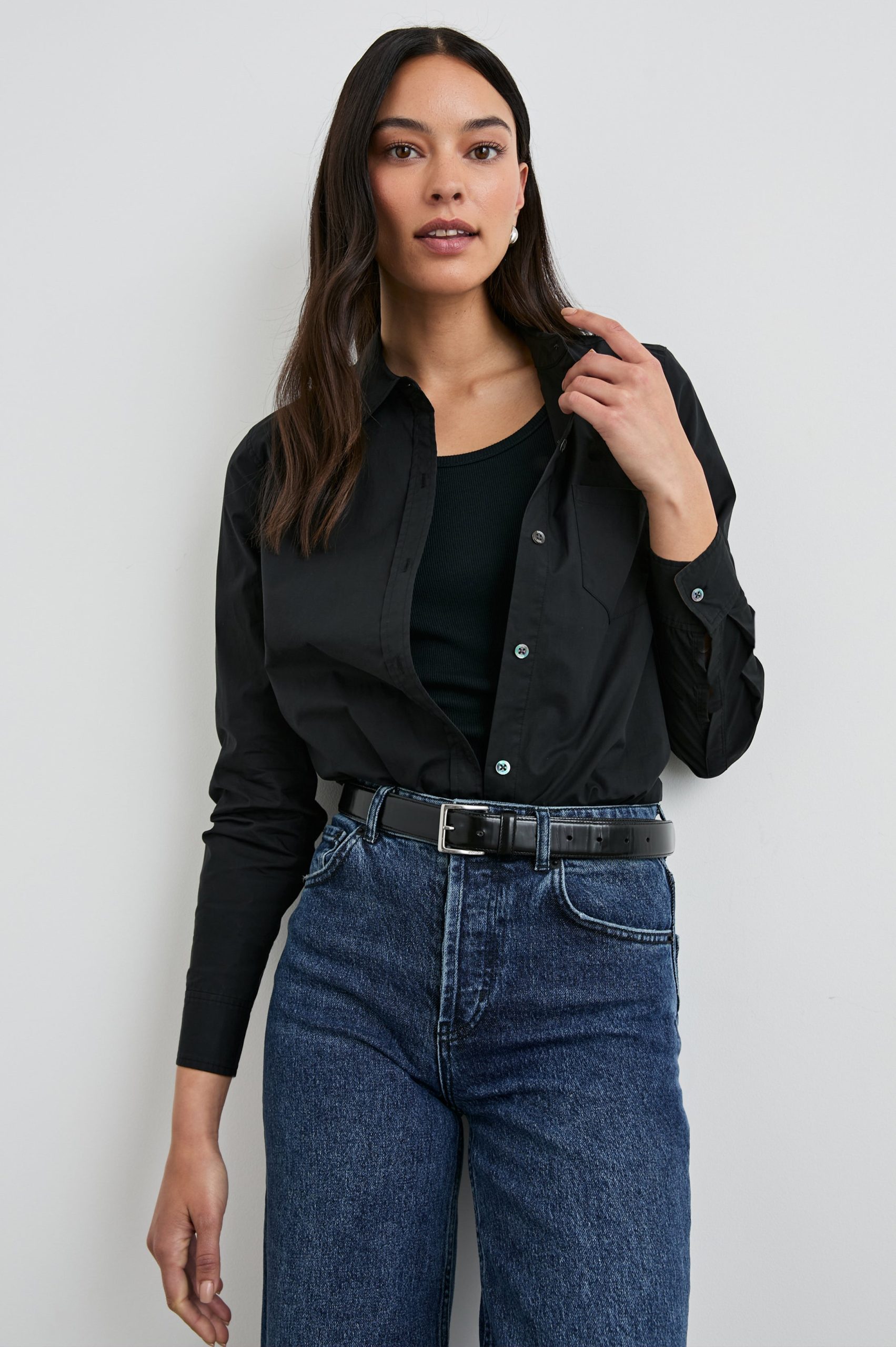 STINA SHIRT - BLACK - Image 7