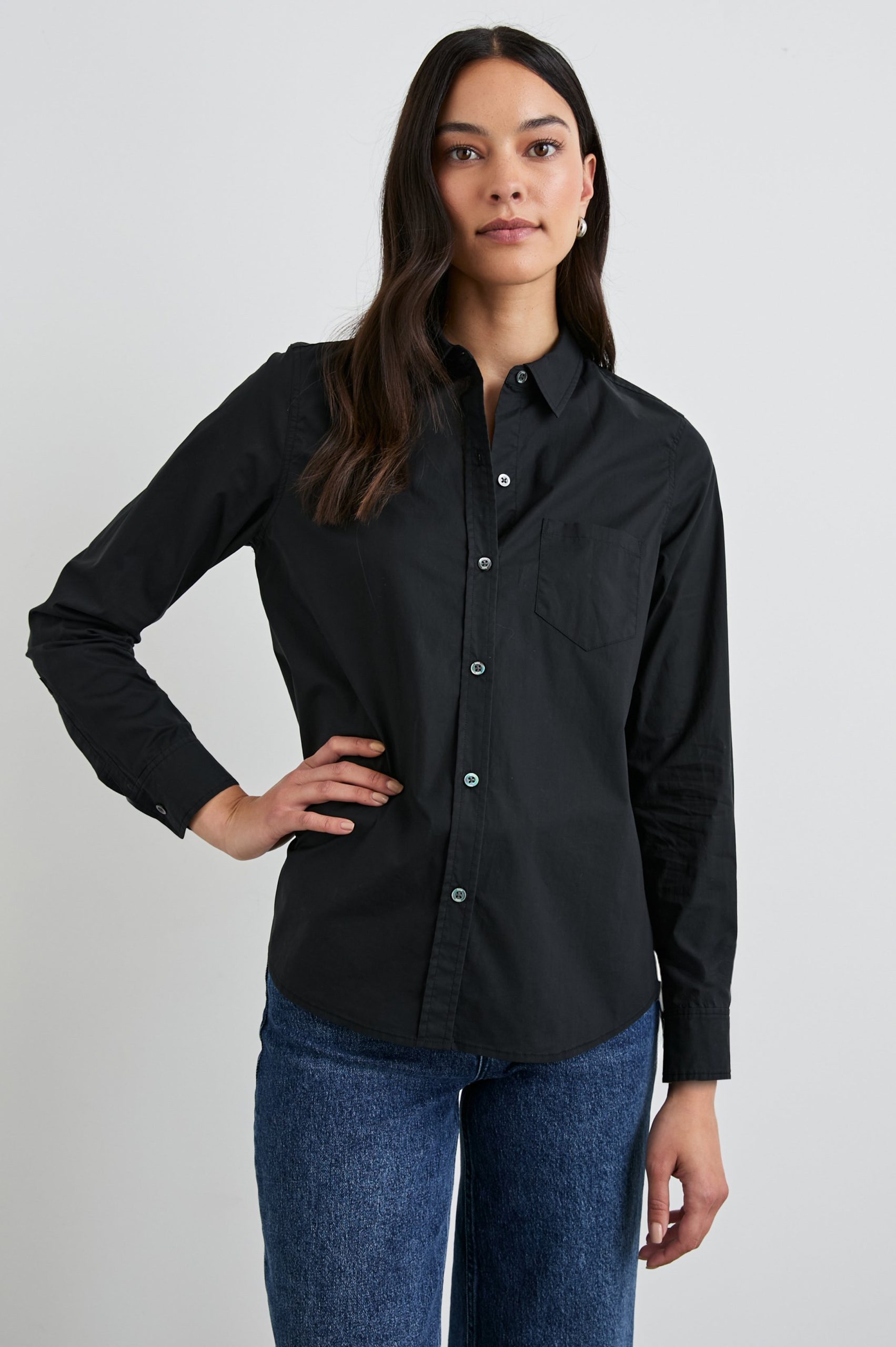 STINA SHIRT - BLACK - Image 4