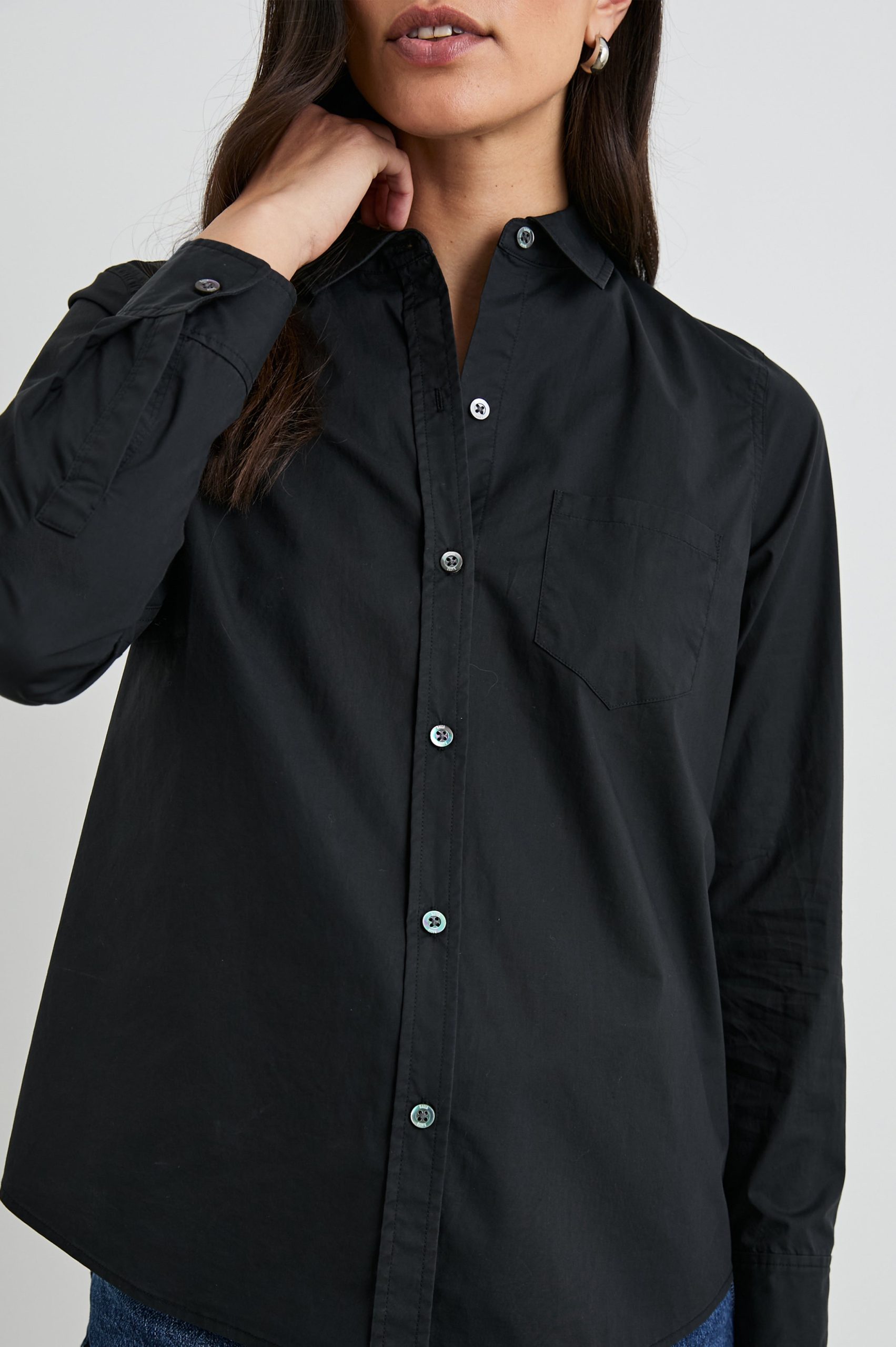 STINA SHIRT - BLACK - Image 2