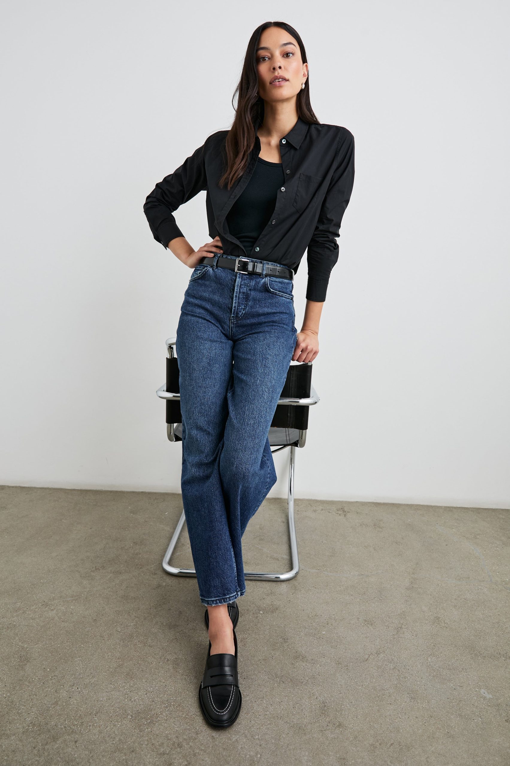 STINA SHIRT - BLACK - Image 3