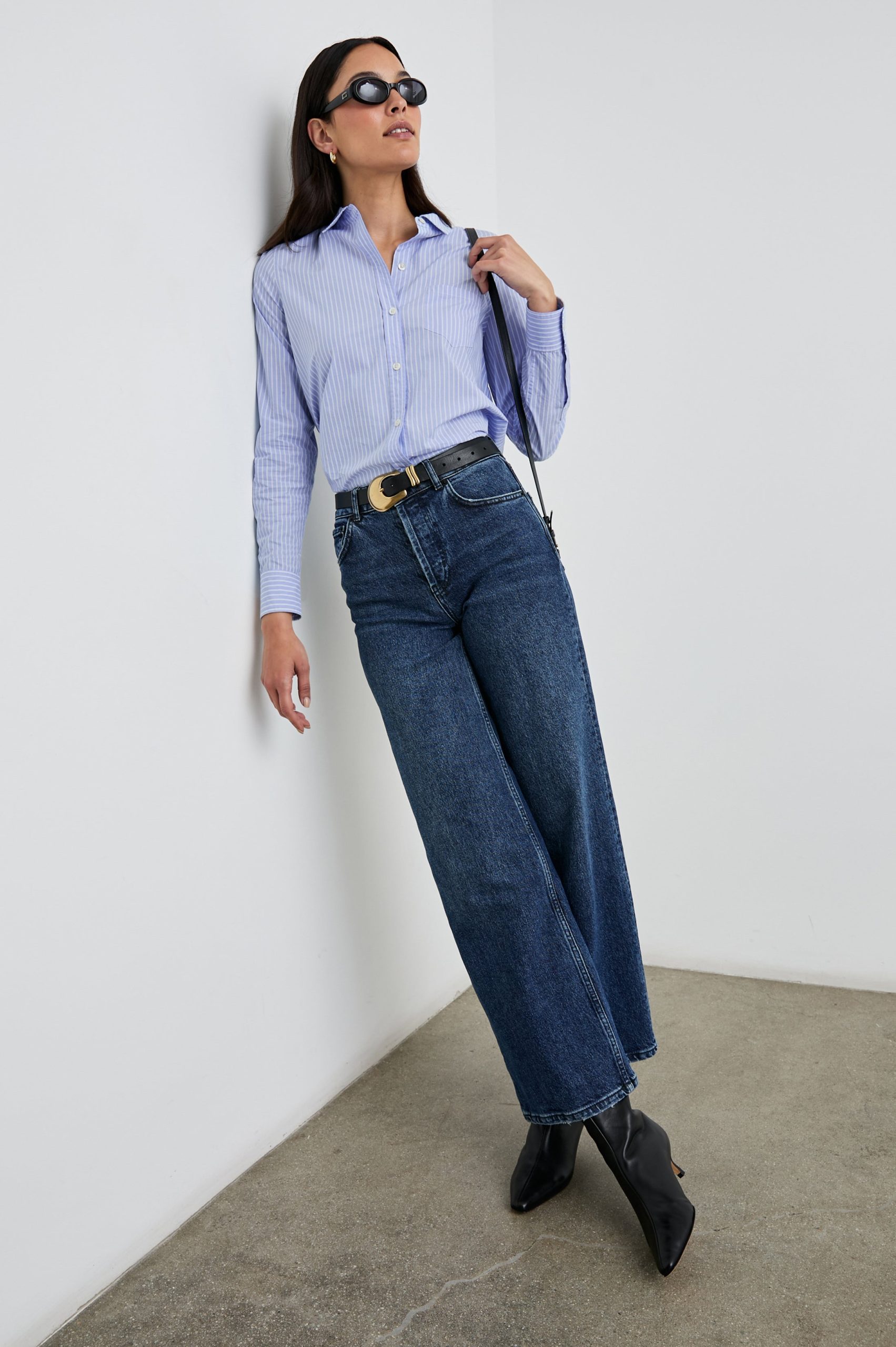 STINA SHIRT - OXFORD WHITE STRIPE - Image 3