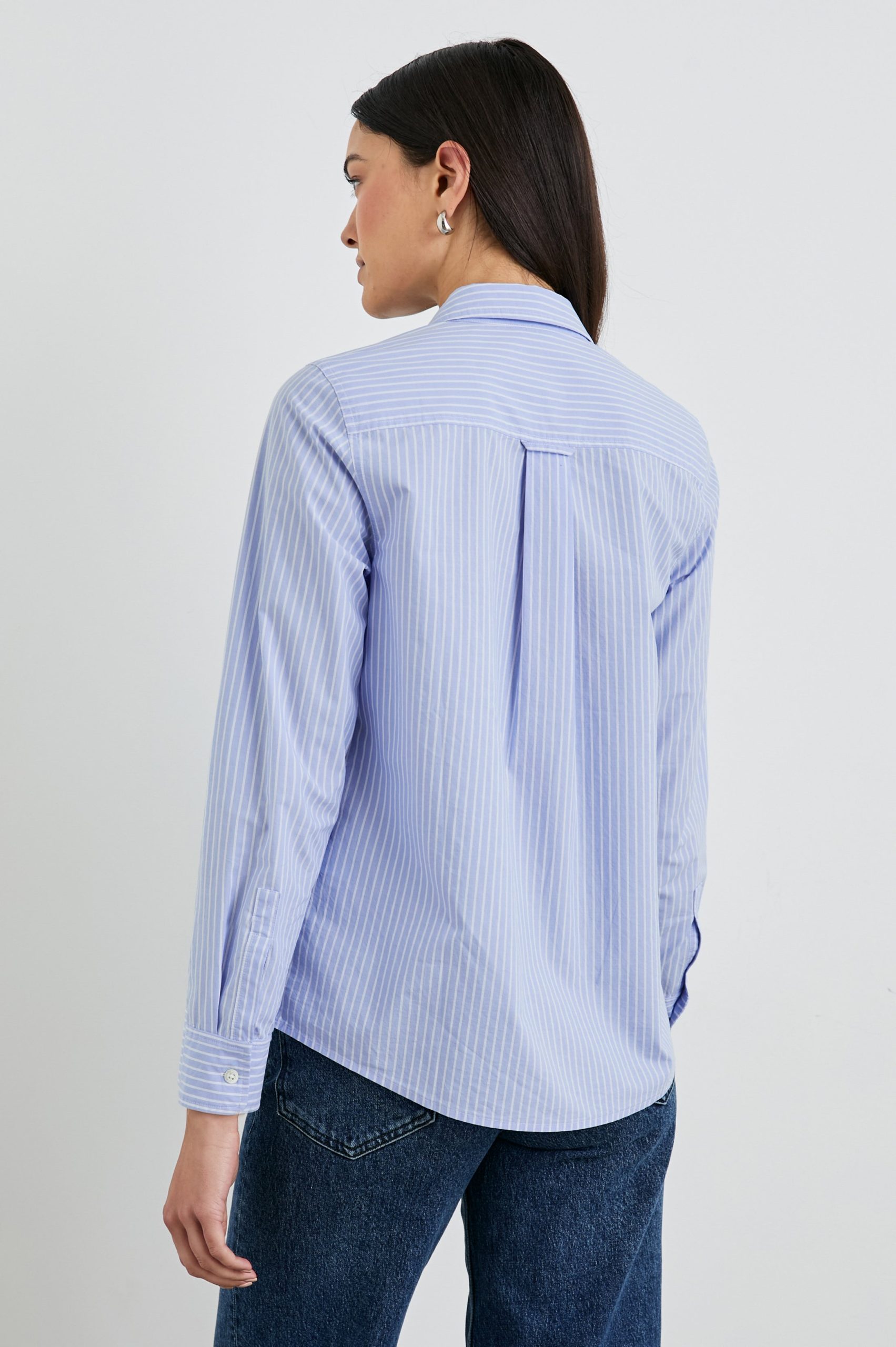 STINA SHIRT - OXFORD WHITE STRIPE - Image 6