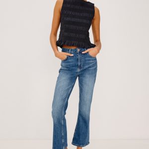 SUNSET CROP SLIM FLARE - TIDAL WAVE