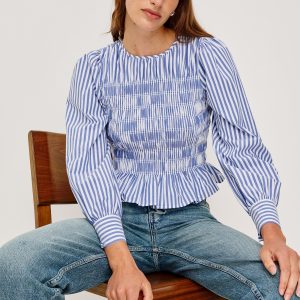 TABI TOP - MARINER WHITE STRIPE