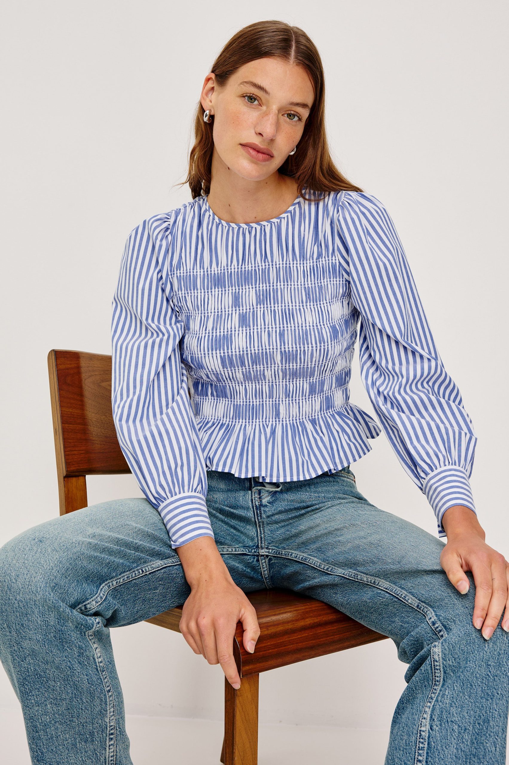 TABI TOP - MARINER WHITE STRIPE