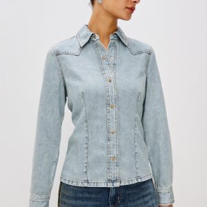 TAIANA SHIRT - BLEACHED INDIGO
