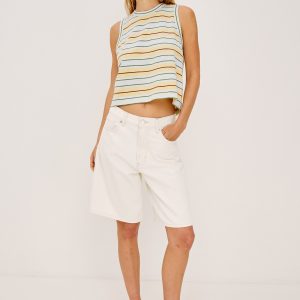 BOXY TANK - HONEY SEA STRIPE