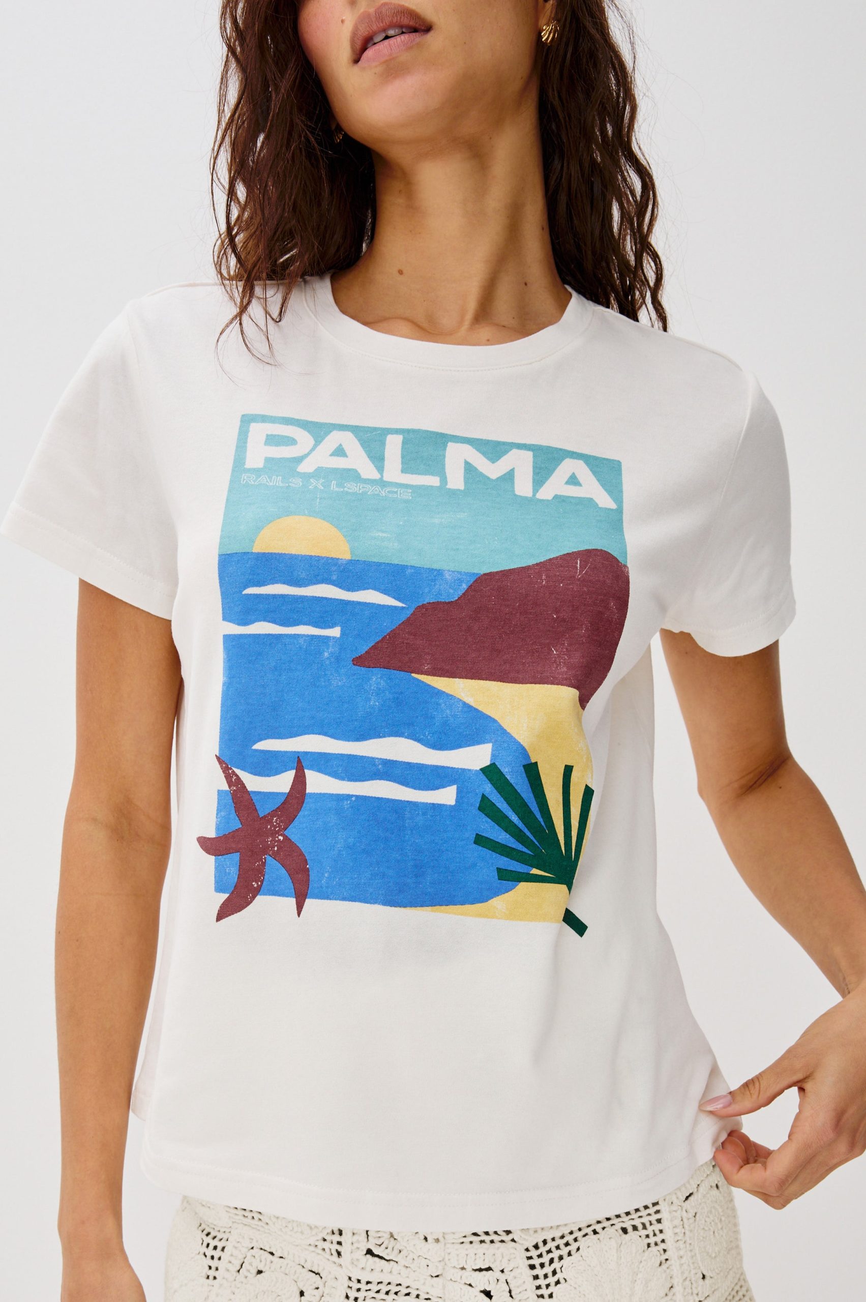 RAILS X LSPACE CLASSIC CREW NECK T-SHIRT - PALMA - Image 2