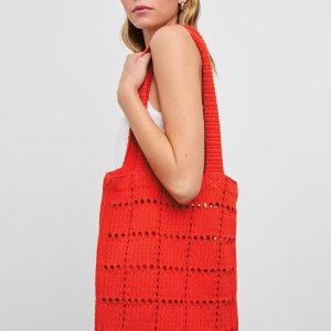 CROCHET TOTE - CHERRY