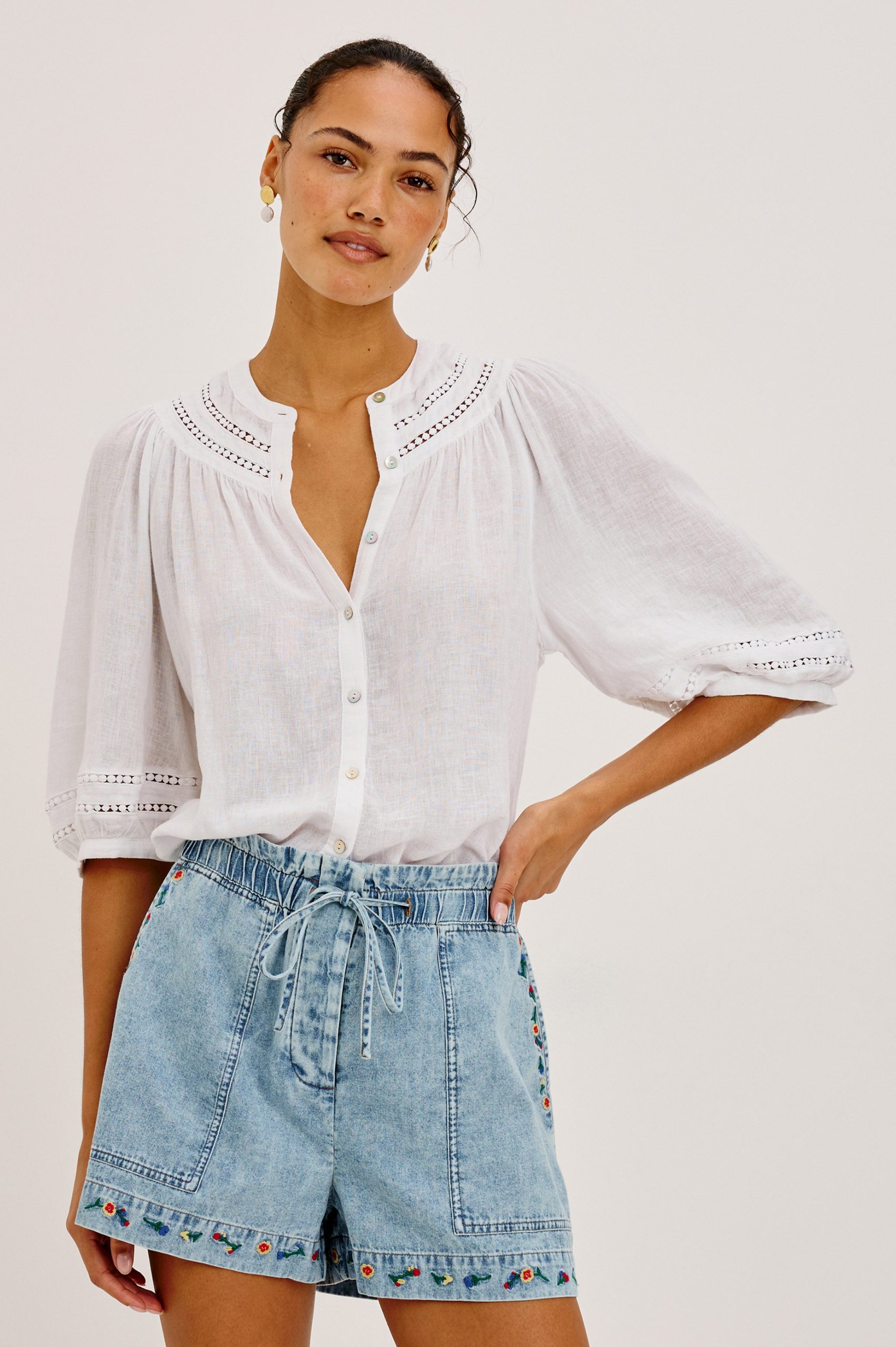 THEIA SHIRT - WHITE - Image 4