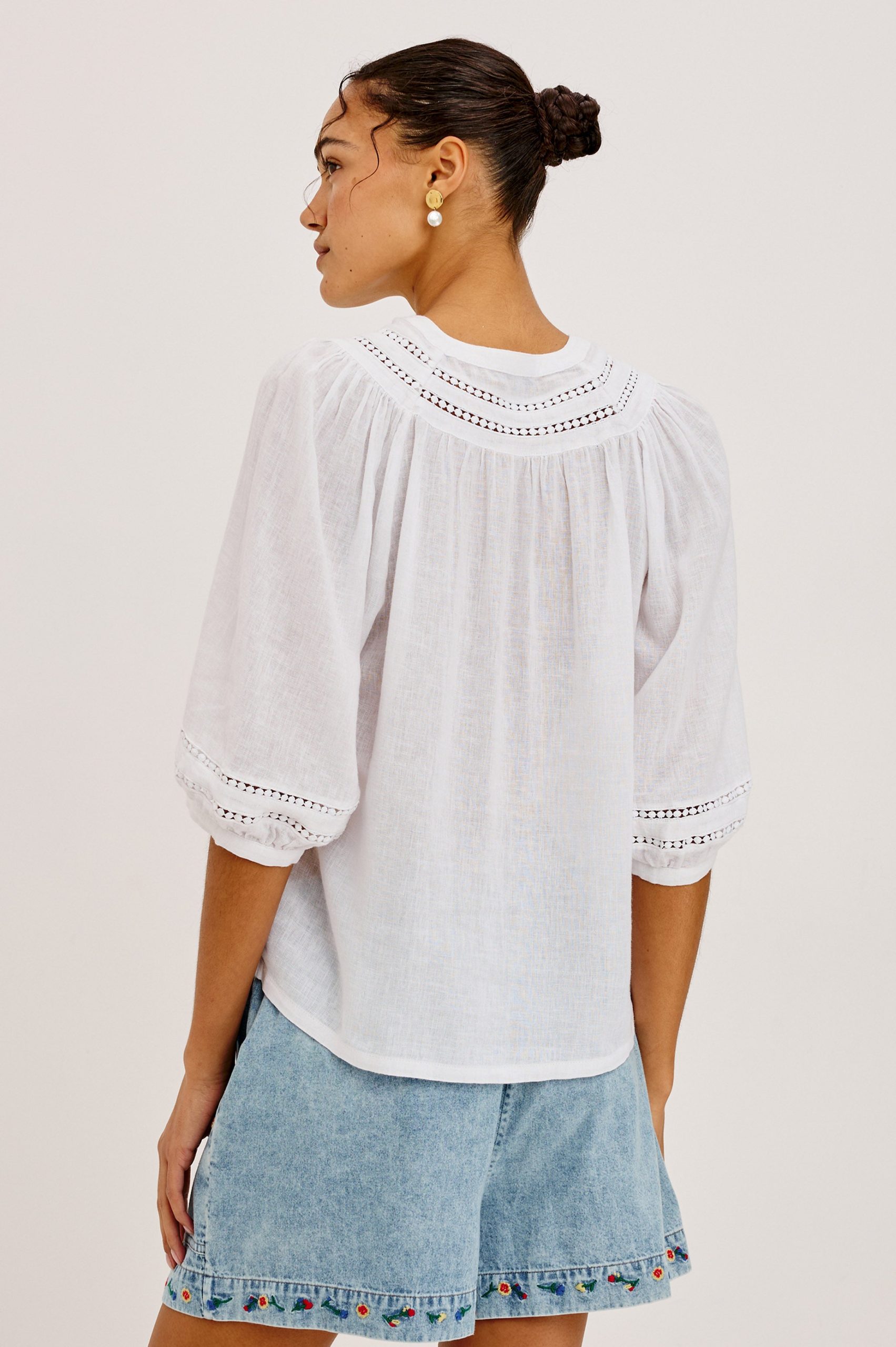 THEIA SHIRT - WHITE - Image 5
