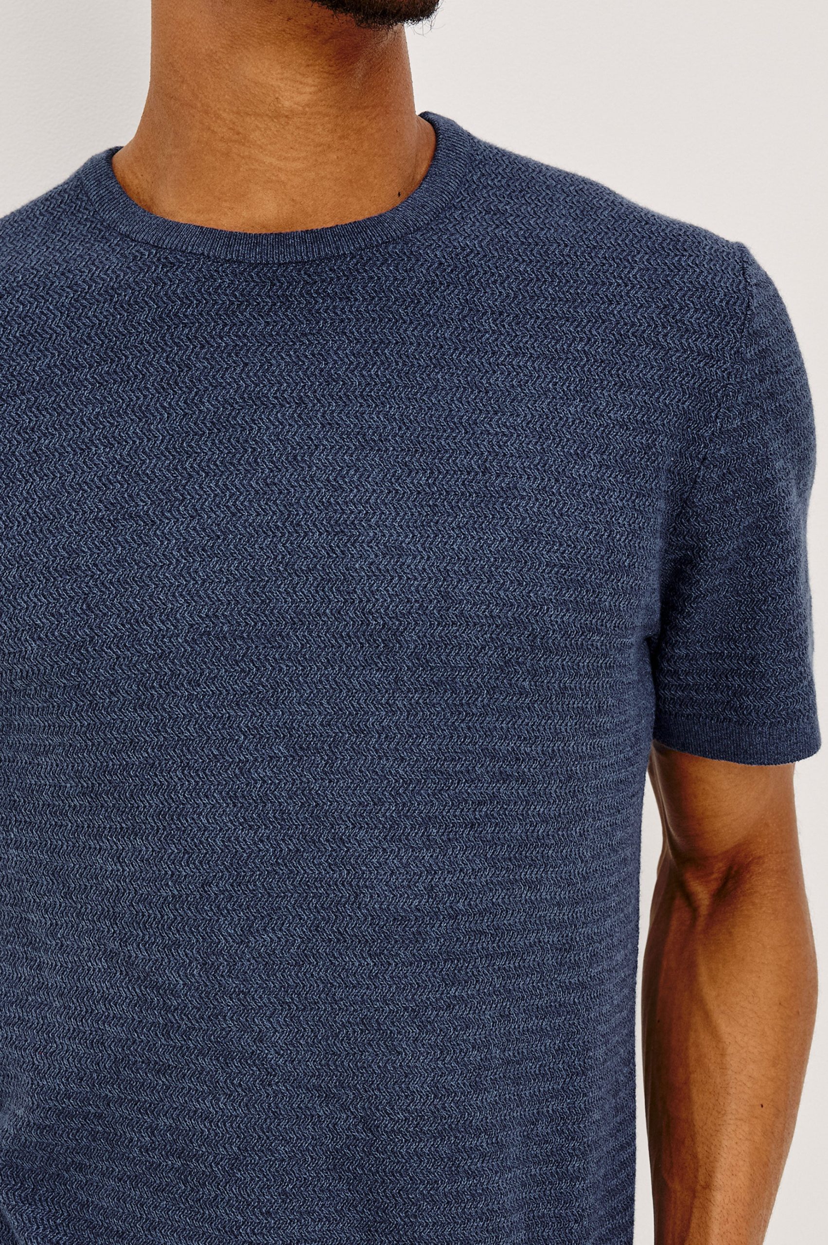 THEO SHORT SLEEVE SWEATER - HARBOUR - Image 2