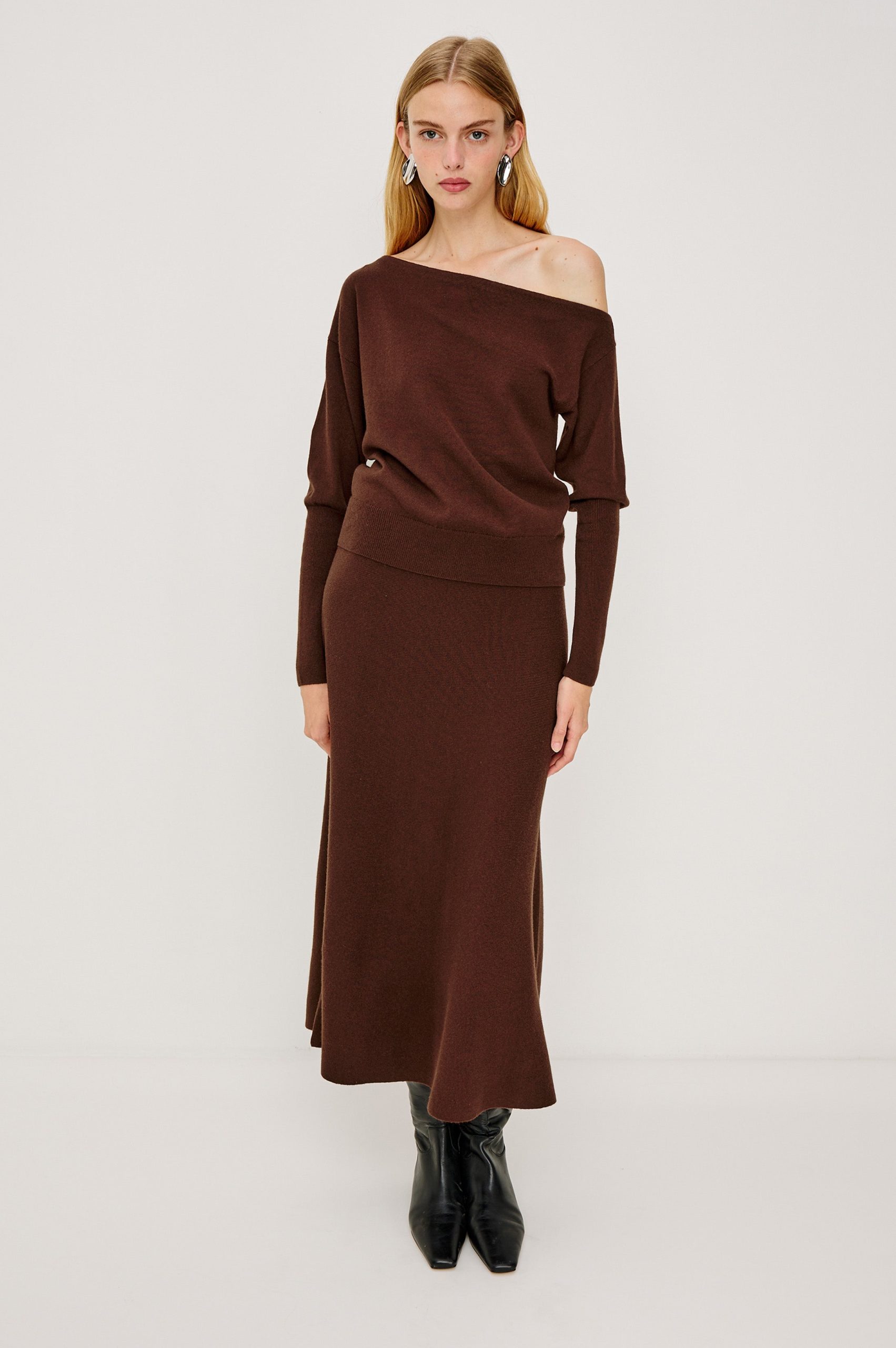 TIANNA SWEATER - BORDEAUX - Image 4