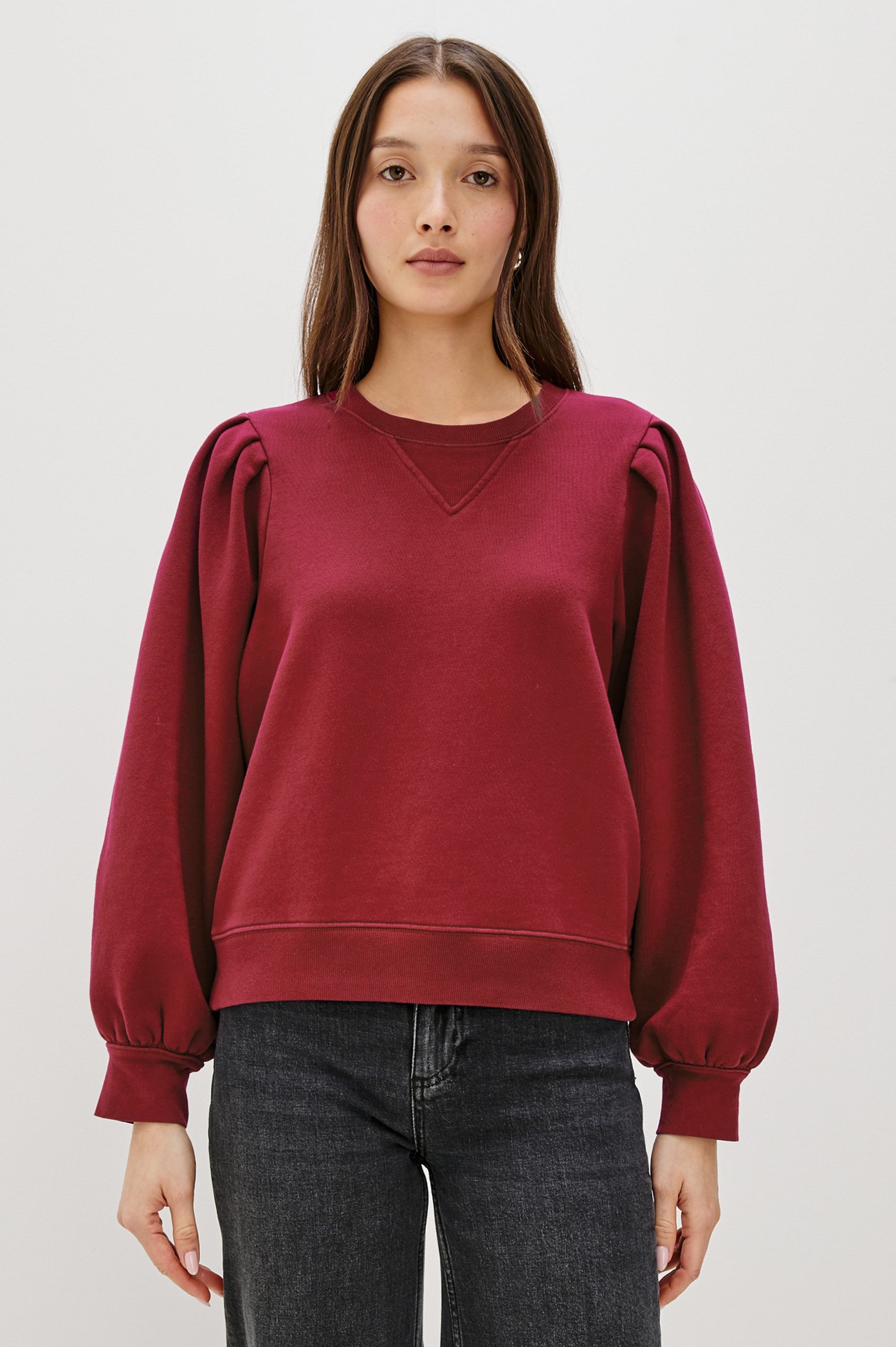 TIFFANY SWEATSHIRT - MERLOT - Image 3