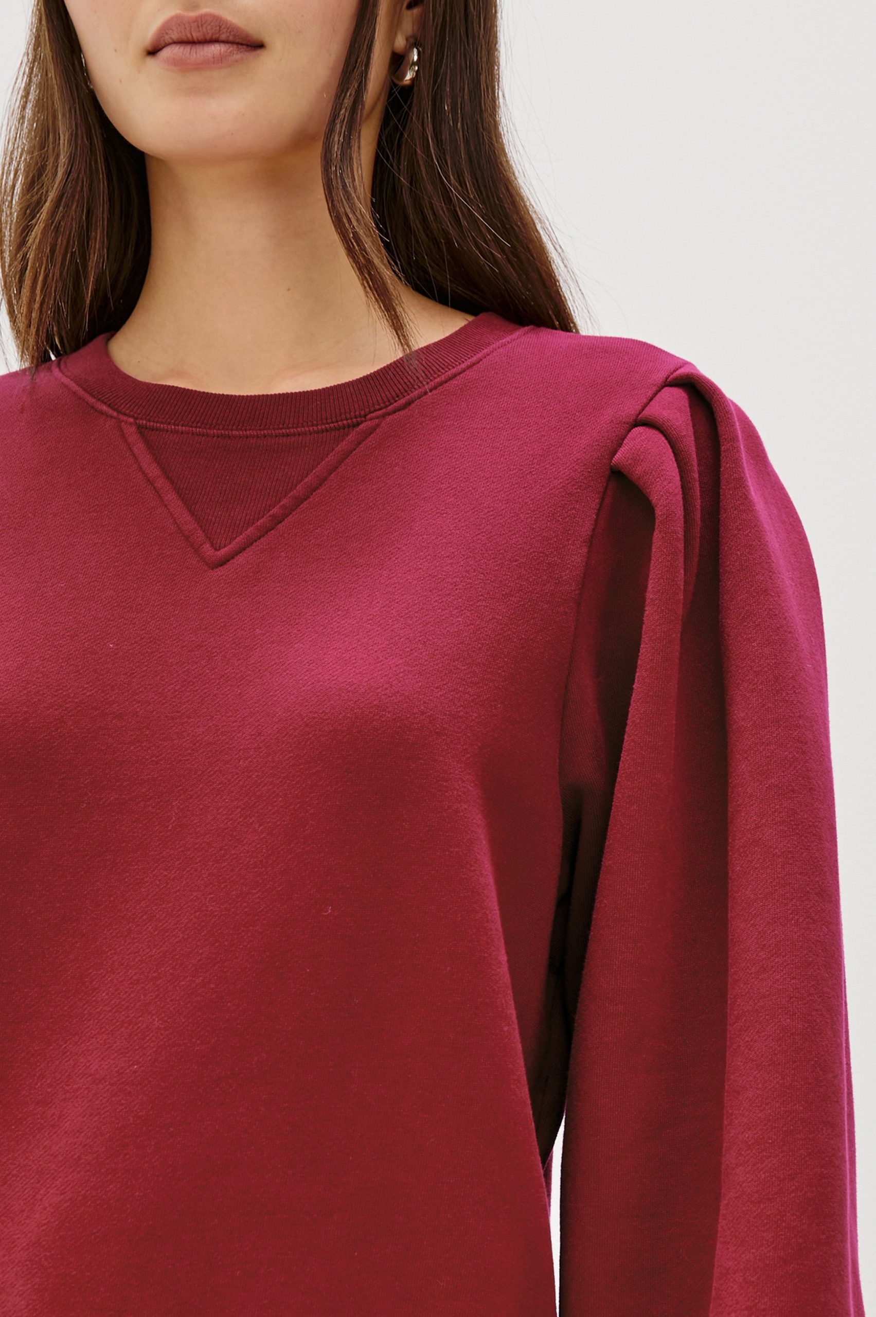 TIFFANY SWEATSHIRT - MERLOT - Image 2