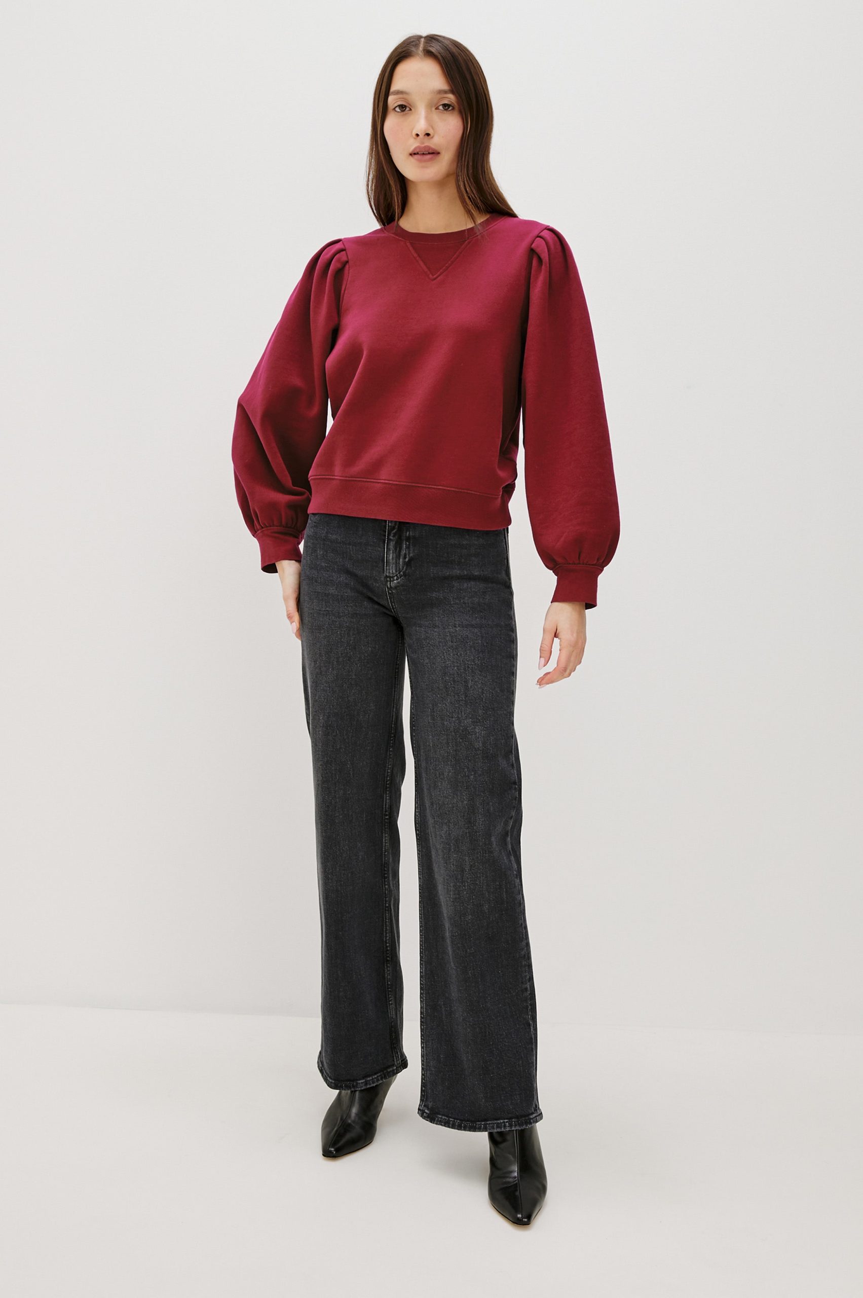 TIFFANY SWEATSHIRT - MERLOT - Image 4