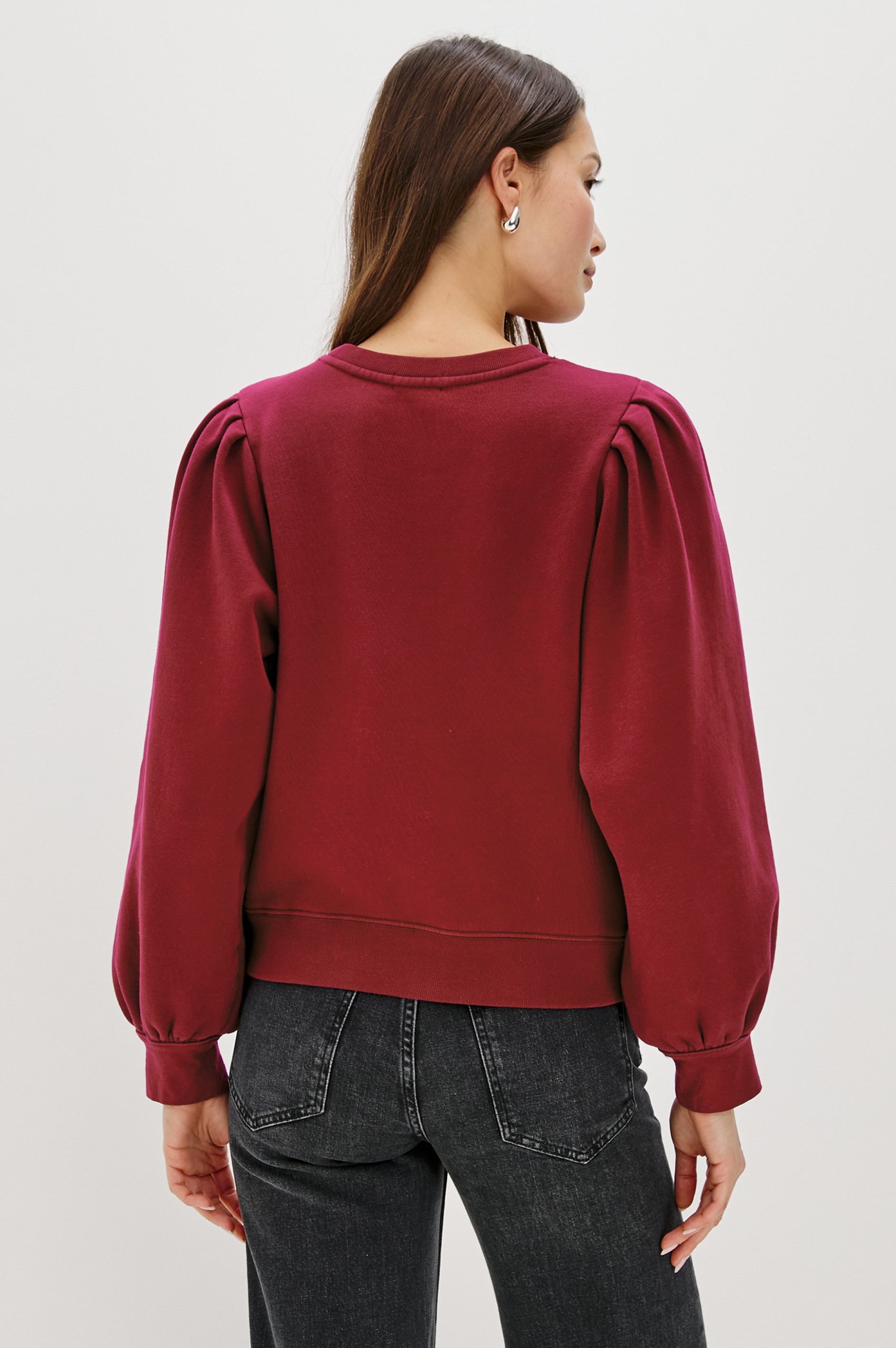 TIFFANY SWEATSHIRT - MERLOT - Image 5
