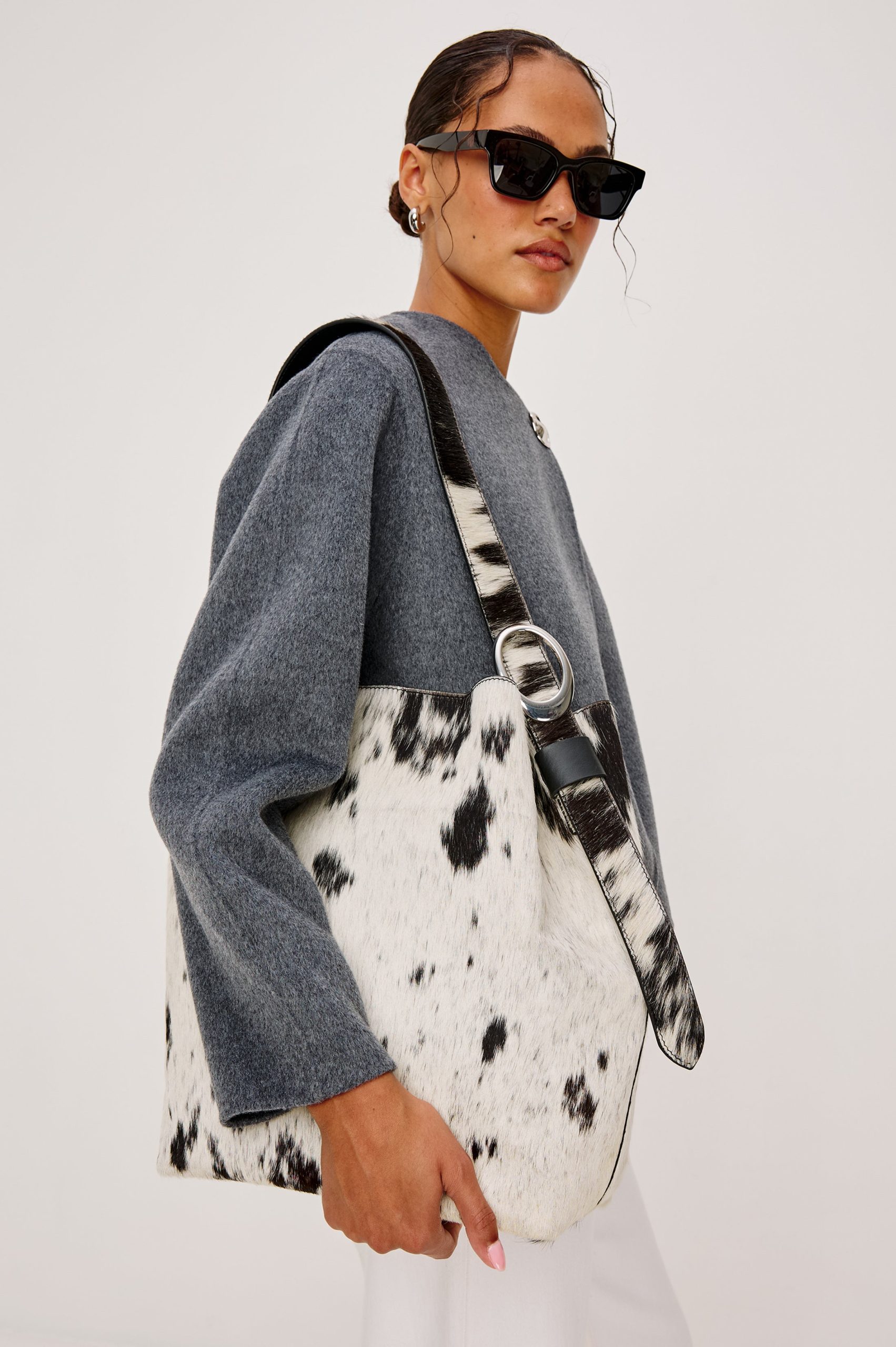 TORINO BUCKET BAG - COWGIRL HAIRCALF - Image 6