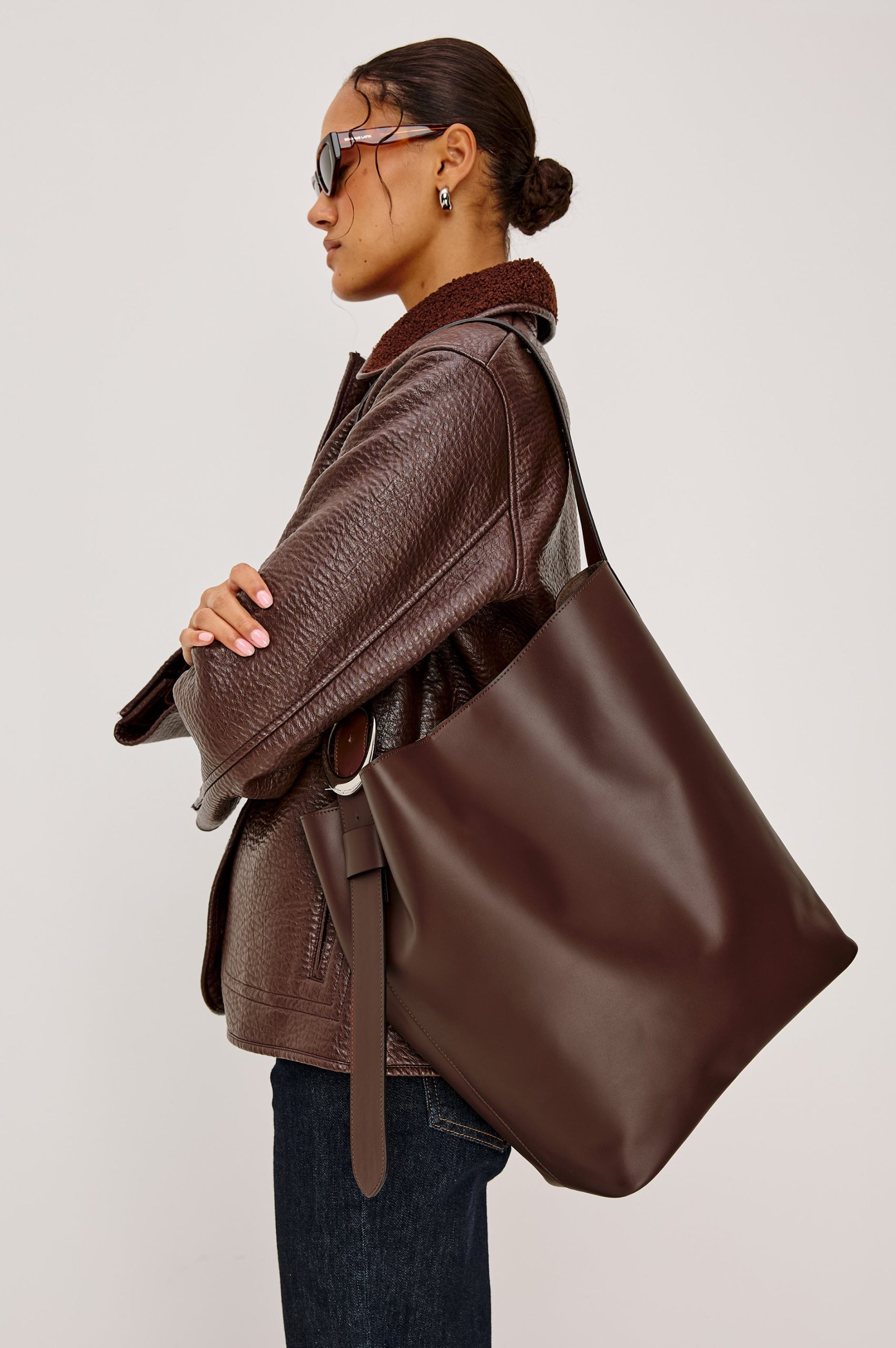 TORINO BUCKET BAG - ESPRESSO LEATHER - Image 4