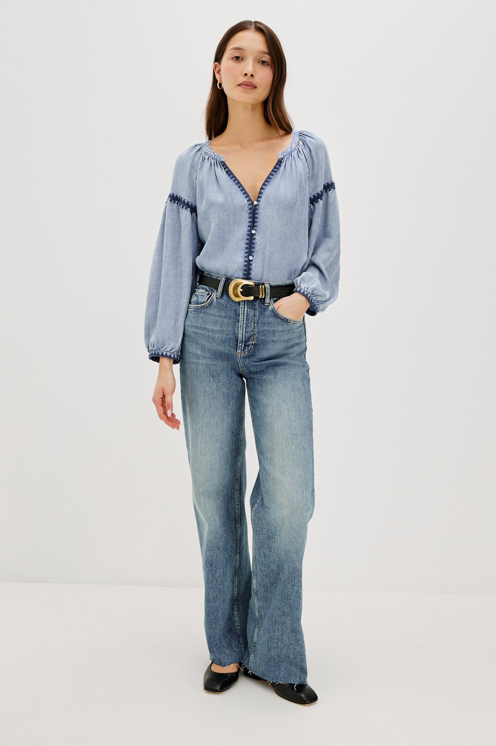 TOSHI TOP - MEDIUM CLOUD WASH