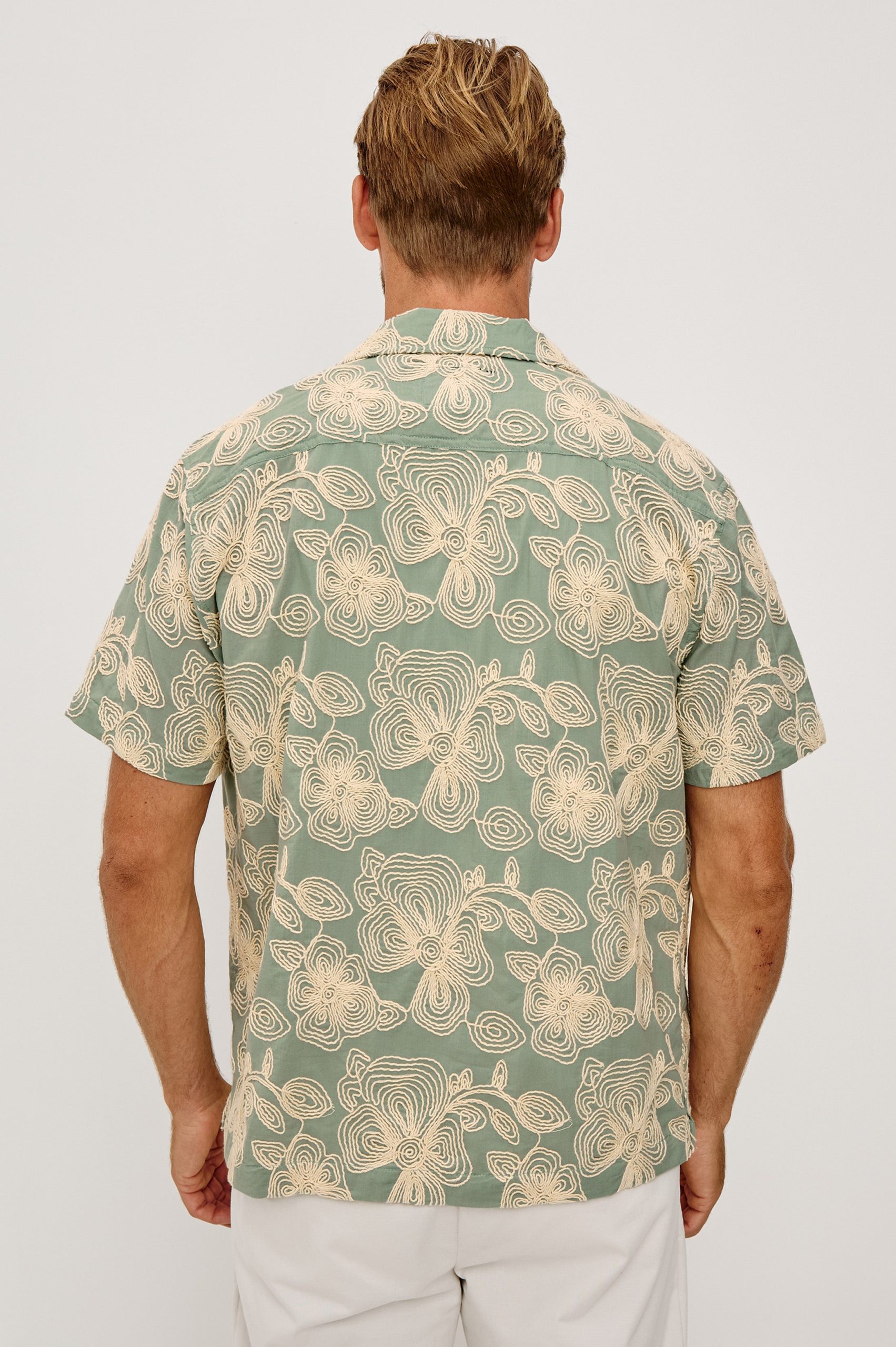 TYLER SHIRT - FLORAL ROPE JADE - Image 4