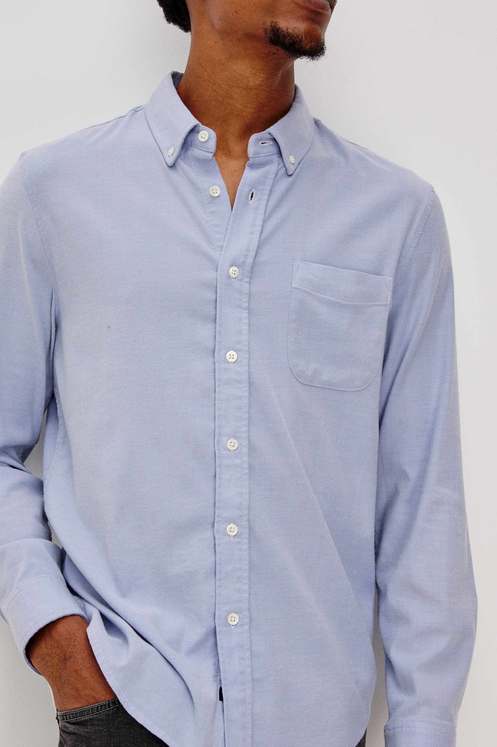 VANCE SHIRT - BLUE OXFORD - Image 2
