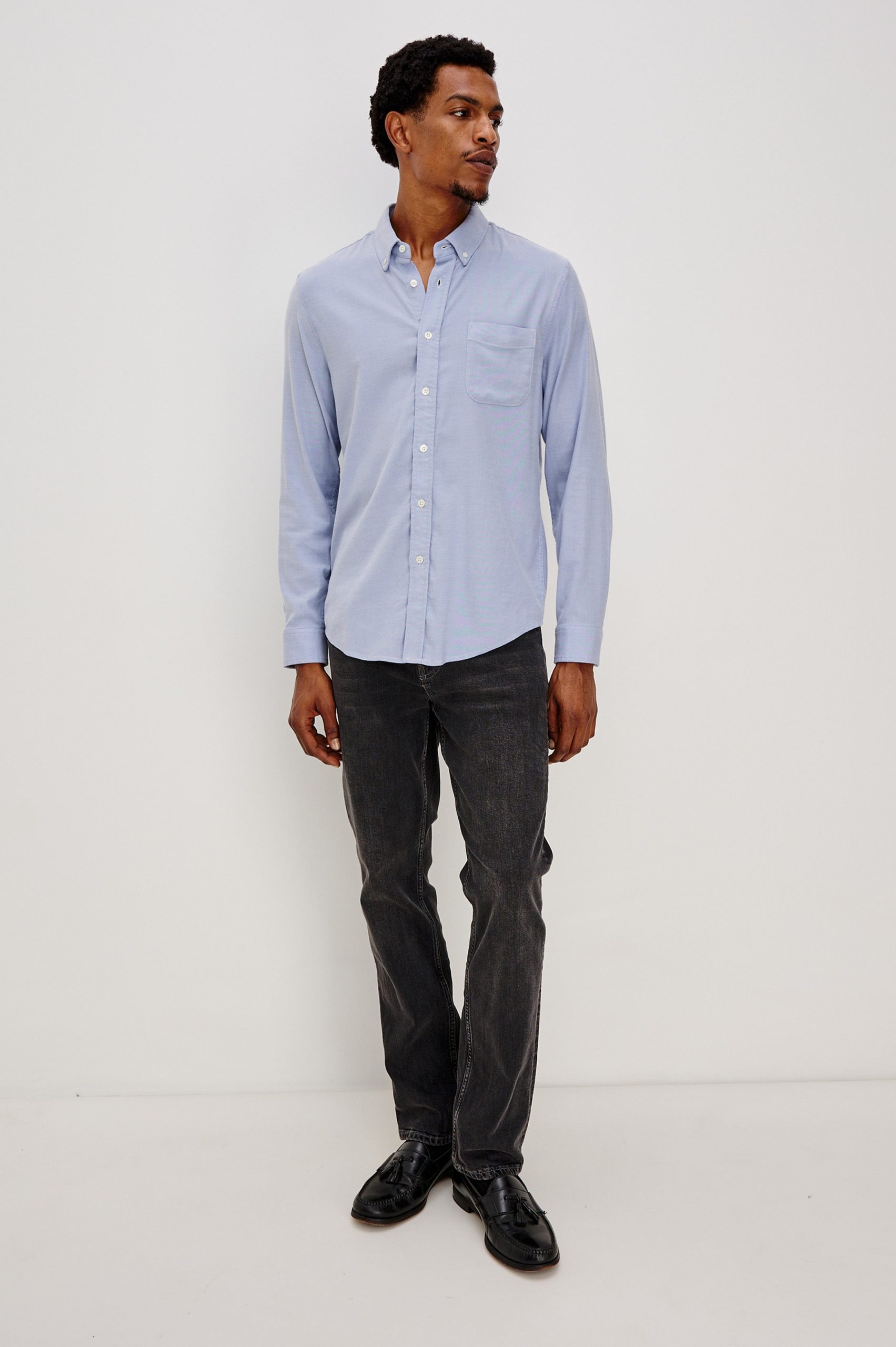 VANCE SHIRT - BLUE OXFORD - Image 3