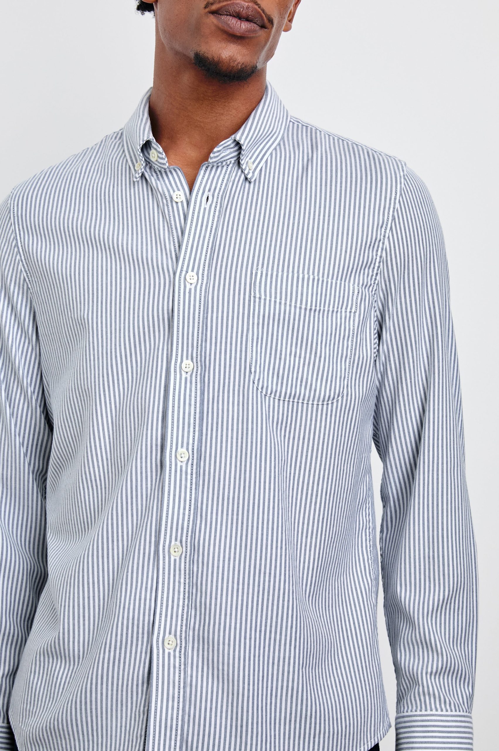 VANCE SHIRT - BLUE WHITE STRIPE - Image 2