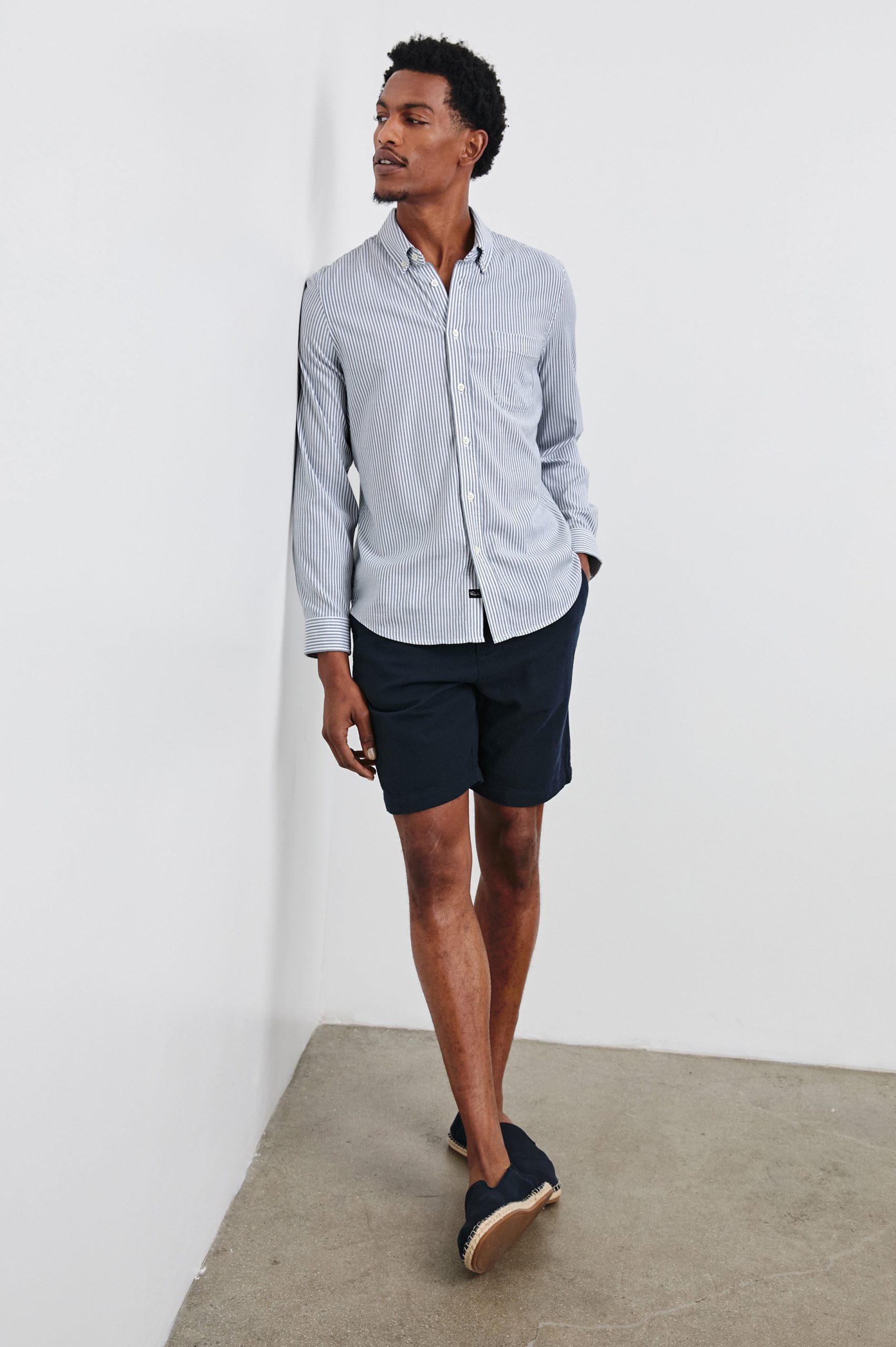 VANCE SHIRT - BLUE WHITE STRIPE - Image 3